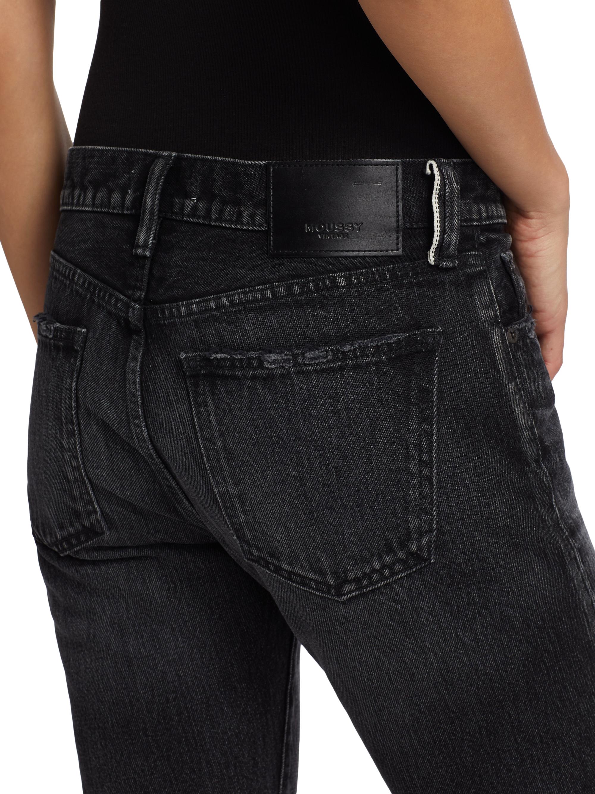 Shop Moussy Vintage Vellflower Low-Rise Tapered Jeans | Saks Fifth 