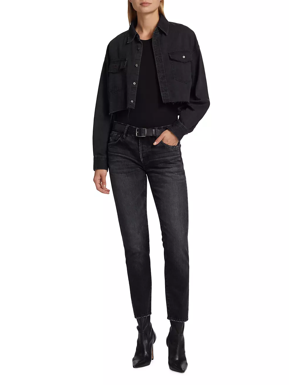 Shop Moussy Vintage Vellflower Low-Rise Tapered Jeans | Saks Fifth