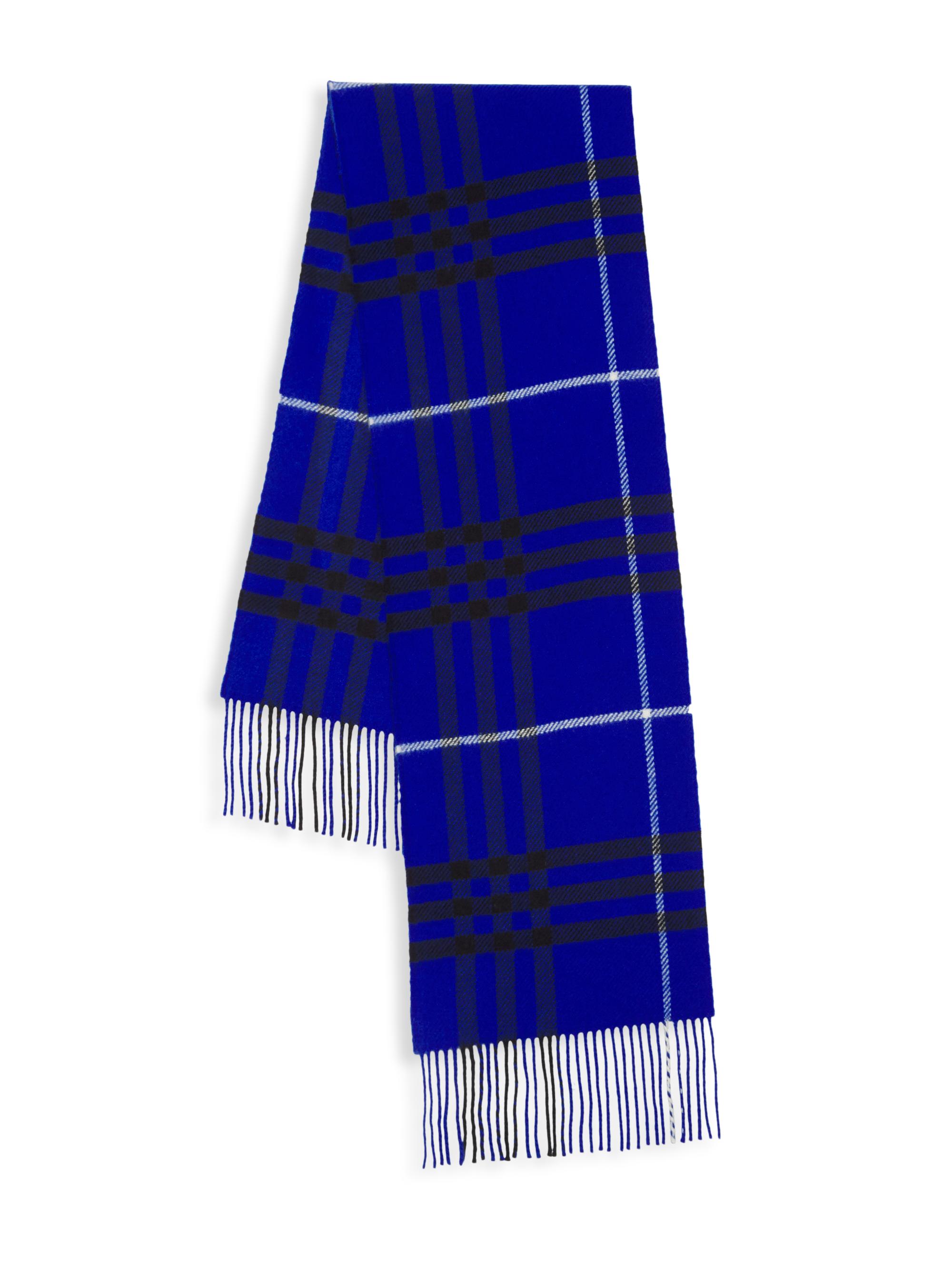 Burberry Men's Check Wool-Cashmere Scarf - Knight