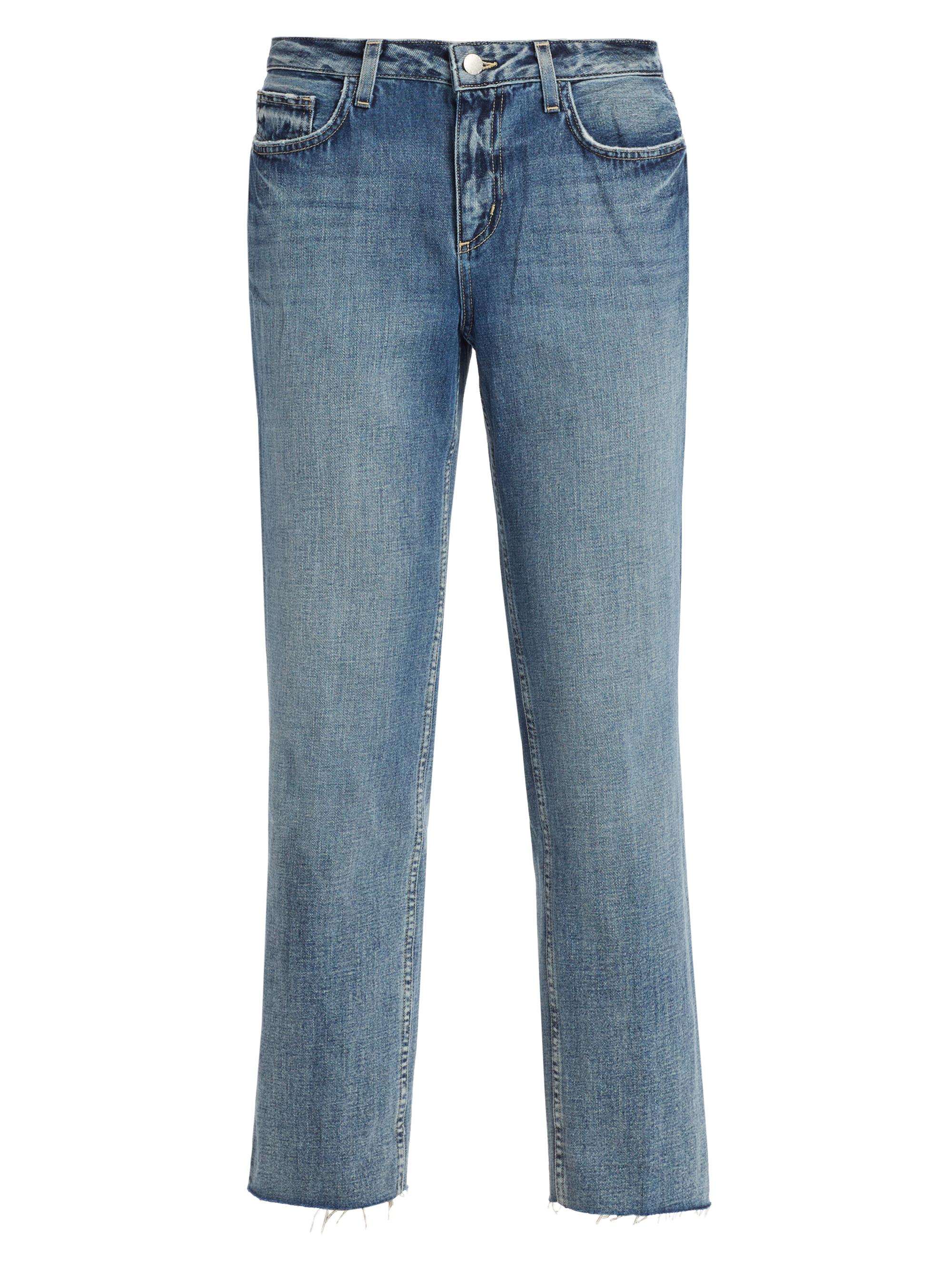 L'AGENCE Women's Milana Raw Straight-Leg Jeans - Granada