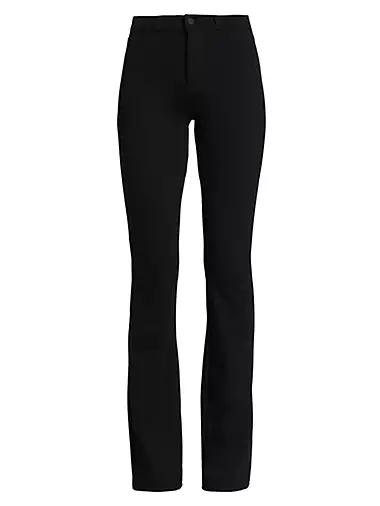 Jen 7 Black Velvet Wide Leg Dress Casual Pants Trousers Women Size 12 -  beyond exchange