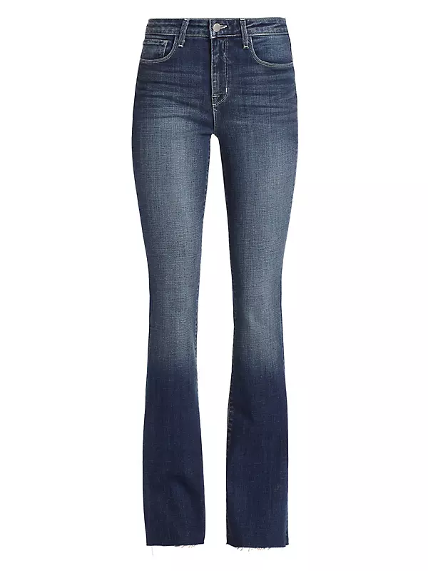Shop L'AGENCE Ruth Mid-Rise Stretch Flare Jeans