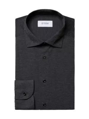 Shop Eton Slim-Fit Melange Four-Way Stretch Shirt | Saks Fifth Avenue