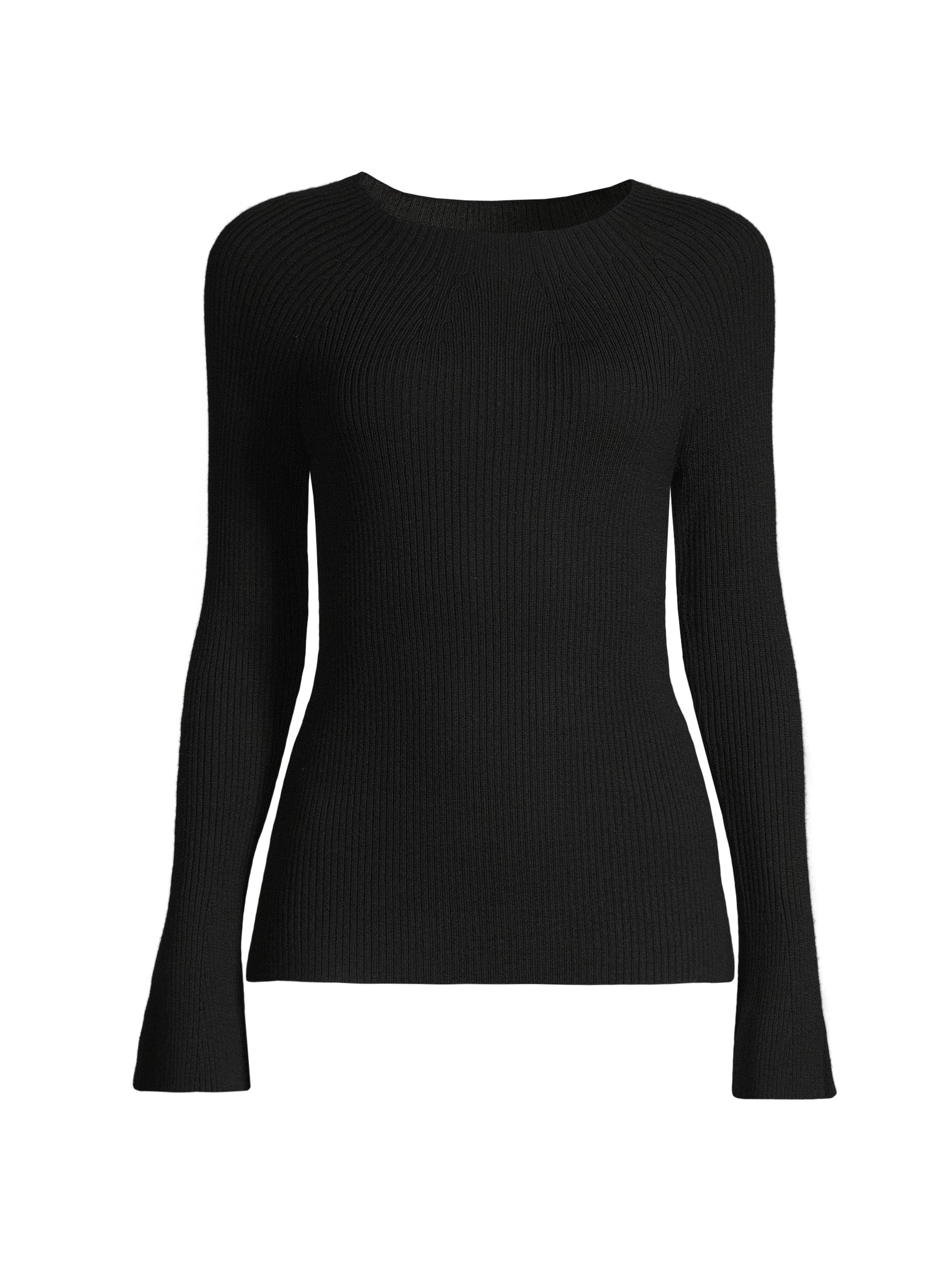 Kobi Halperin Women's Mercer Ribbed Boat neck Sweater - Black