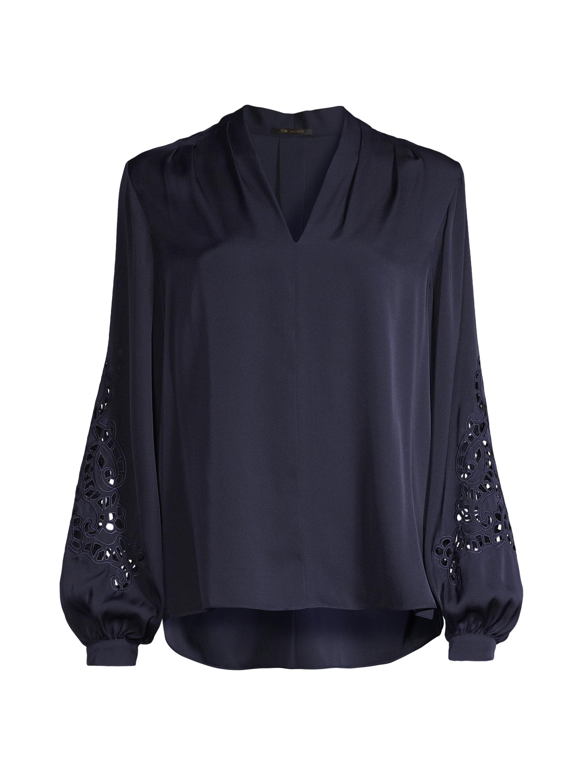 Kobi Halperin Women's Samara Eyelet Blouse - Midnight Blue