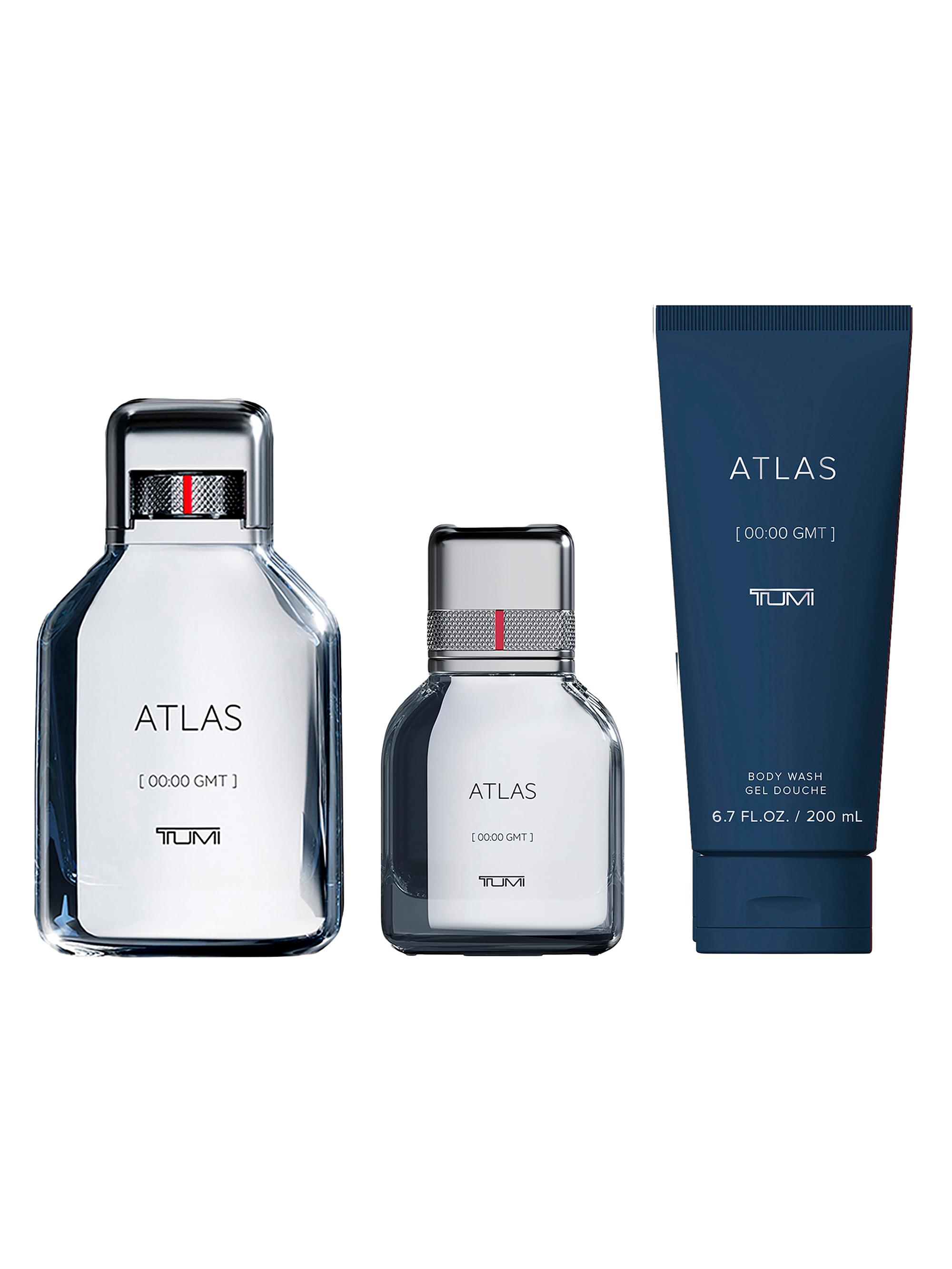 TUMI Men's ATLAS [00:00 GMT] 3-Piece Eau de Parfum & Shower Gel Gift Set