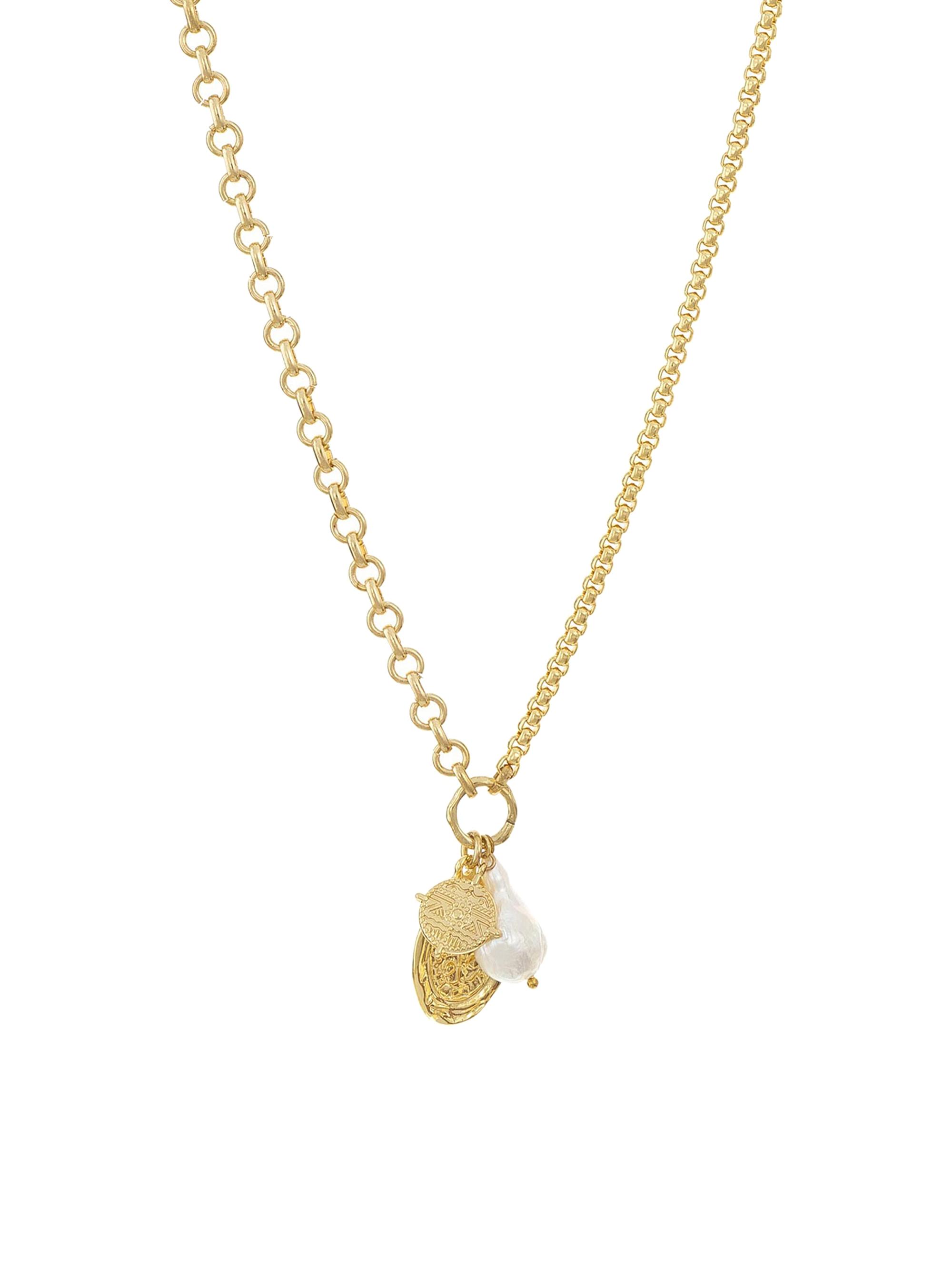 Ettika Women's Treasures 18K Gold-Plated & Freshwater Pearl Charm Necklace - Gold