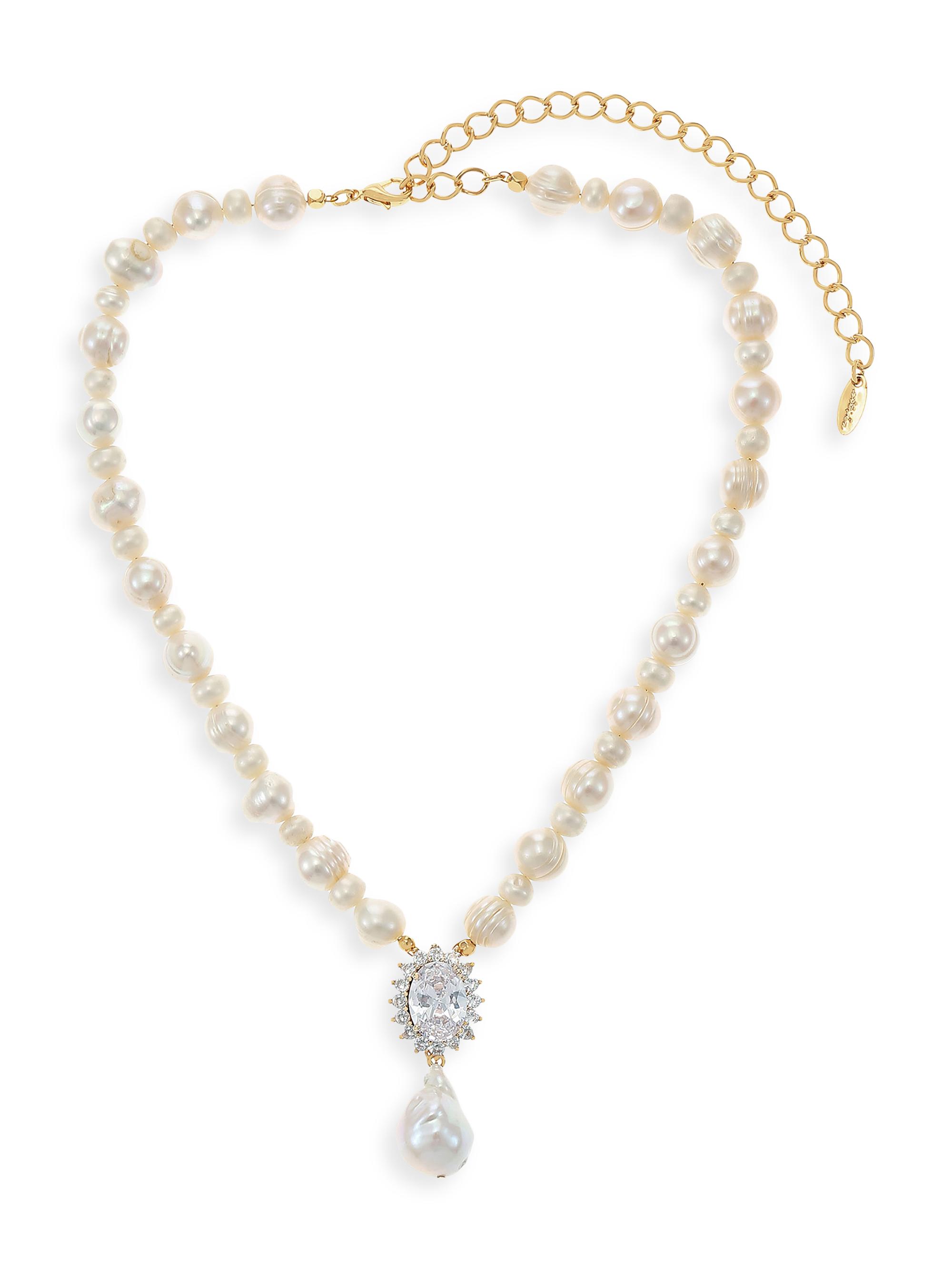 Ettika Women's Royal Heirloom 18K Gold-Plated & Cubic Zirconia Pendant Necklace - Gold