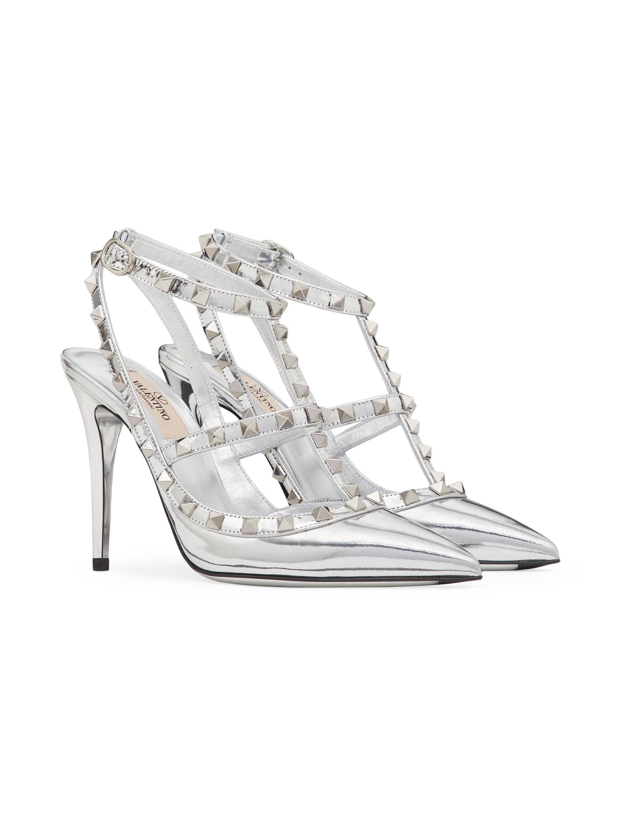 Valentino Garavani Rockstud Mirror-Effect 100MM Pumps with