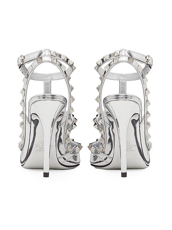 Shop Valentino Garavani Rockstud Mirror-Effect Pumps With Shop Valentino Garavani Rockstud Mirror-Effect Pumps With
