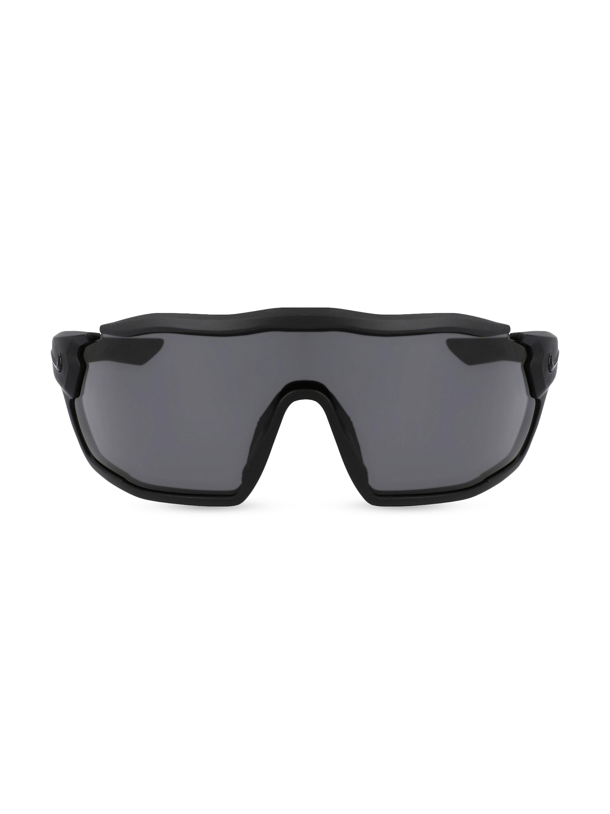 Nike Men's Performance  Show X Rush 58MM Shield Sunglasses - Matte Black Dark Grey