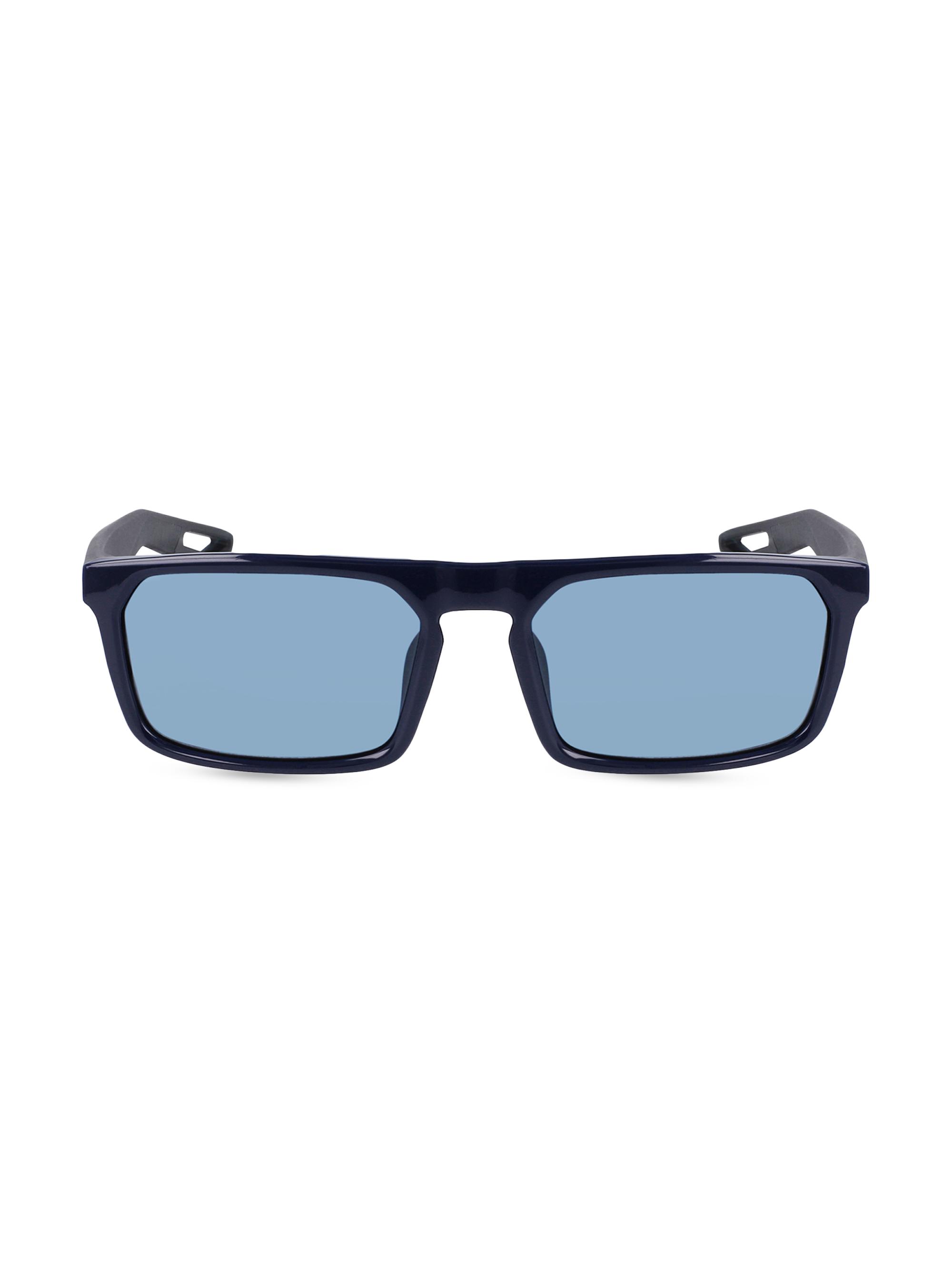 Nike Men's Lifestyle NV03 55MM Rectangular Sunglasses - Obsidian Blue