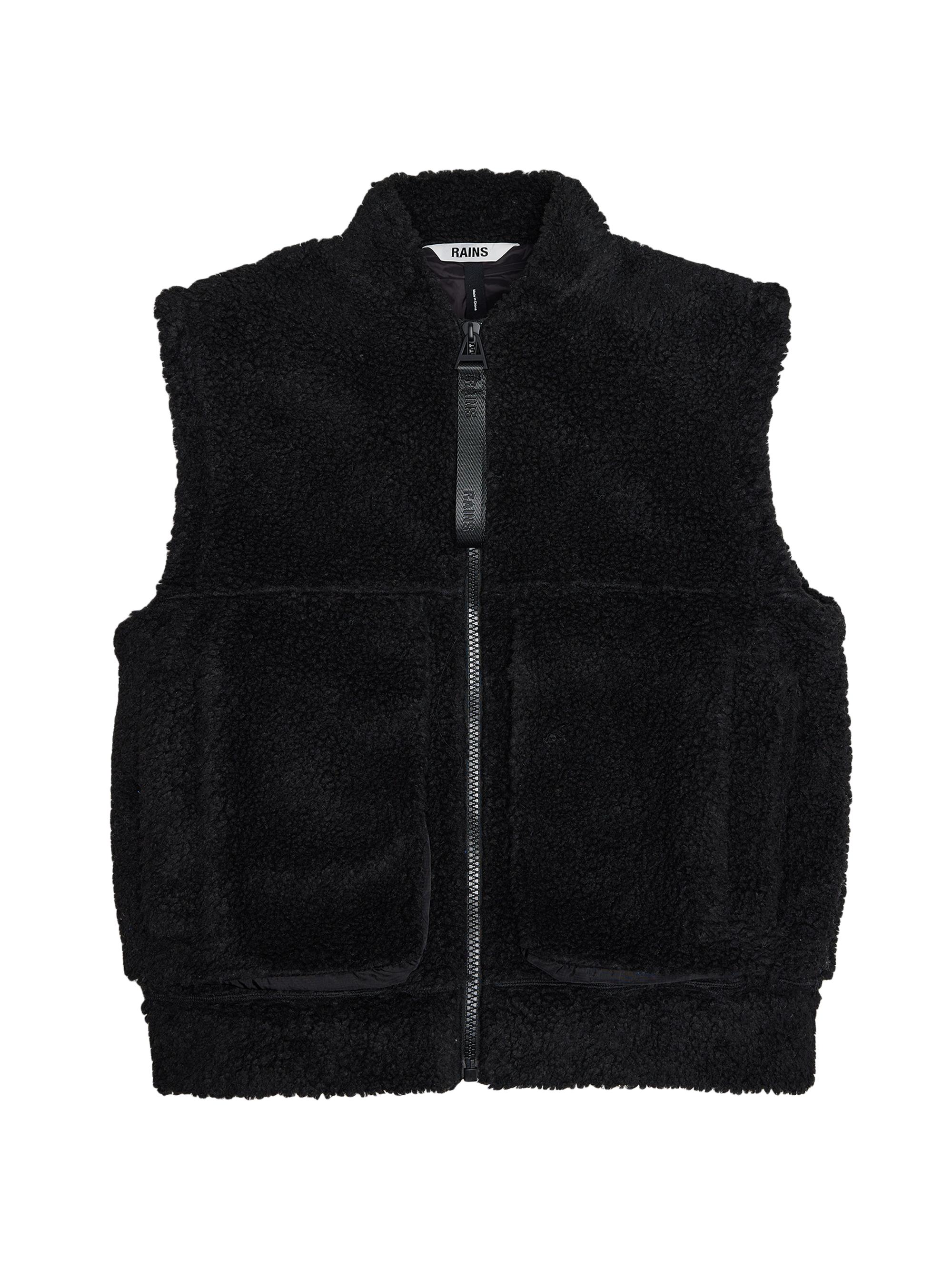 Rains Men's Kofo Fleece Bomber Vest - Black