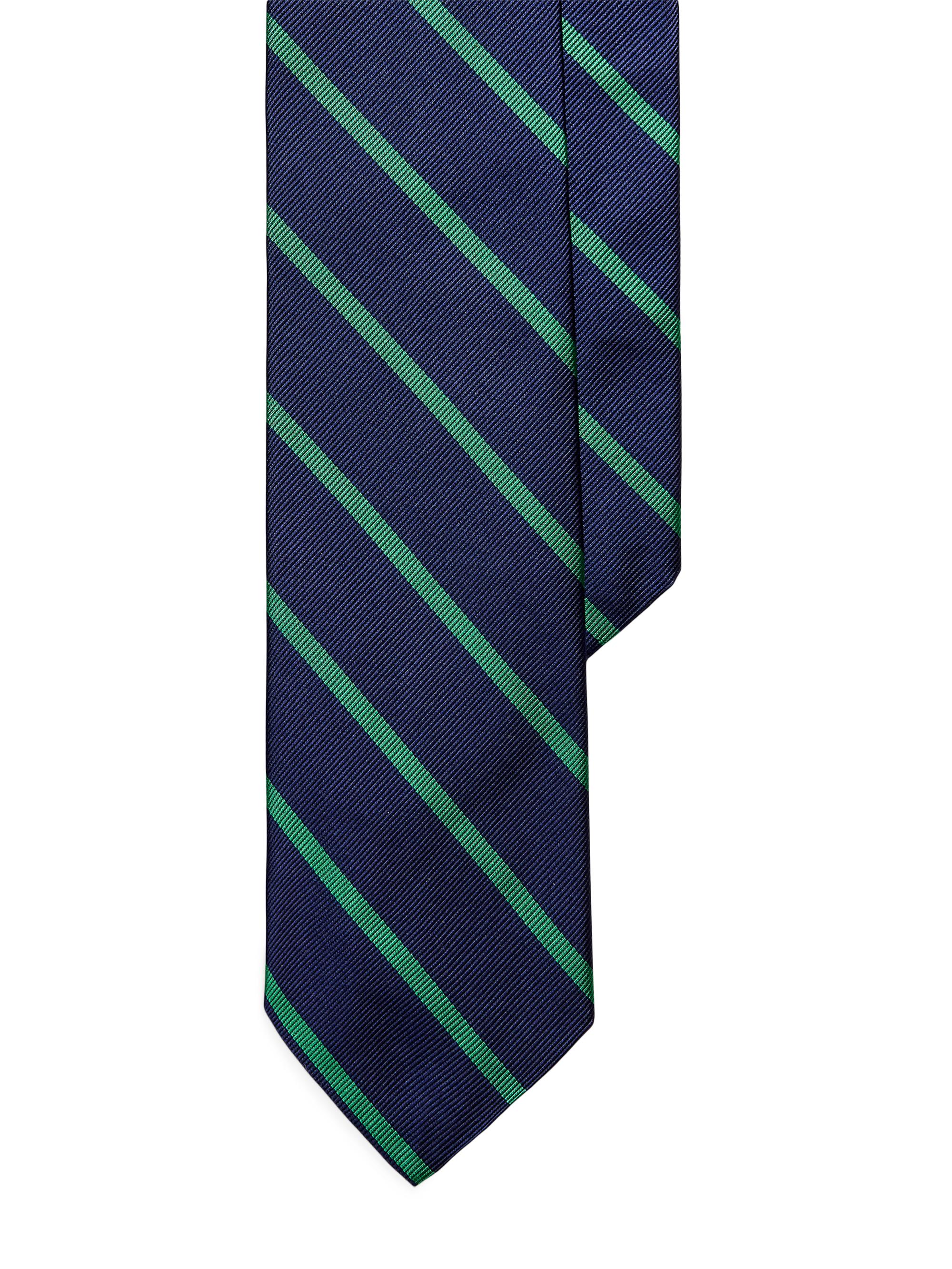 Polo Ralph Lauren Men's Striped Silk Tie - Navy
