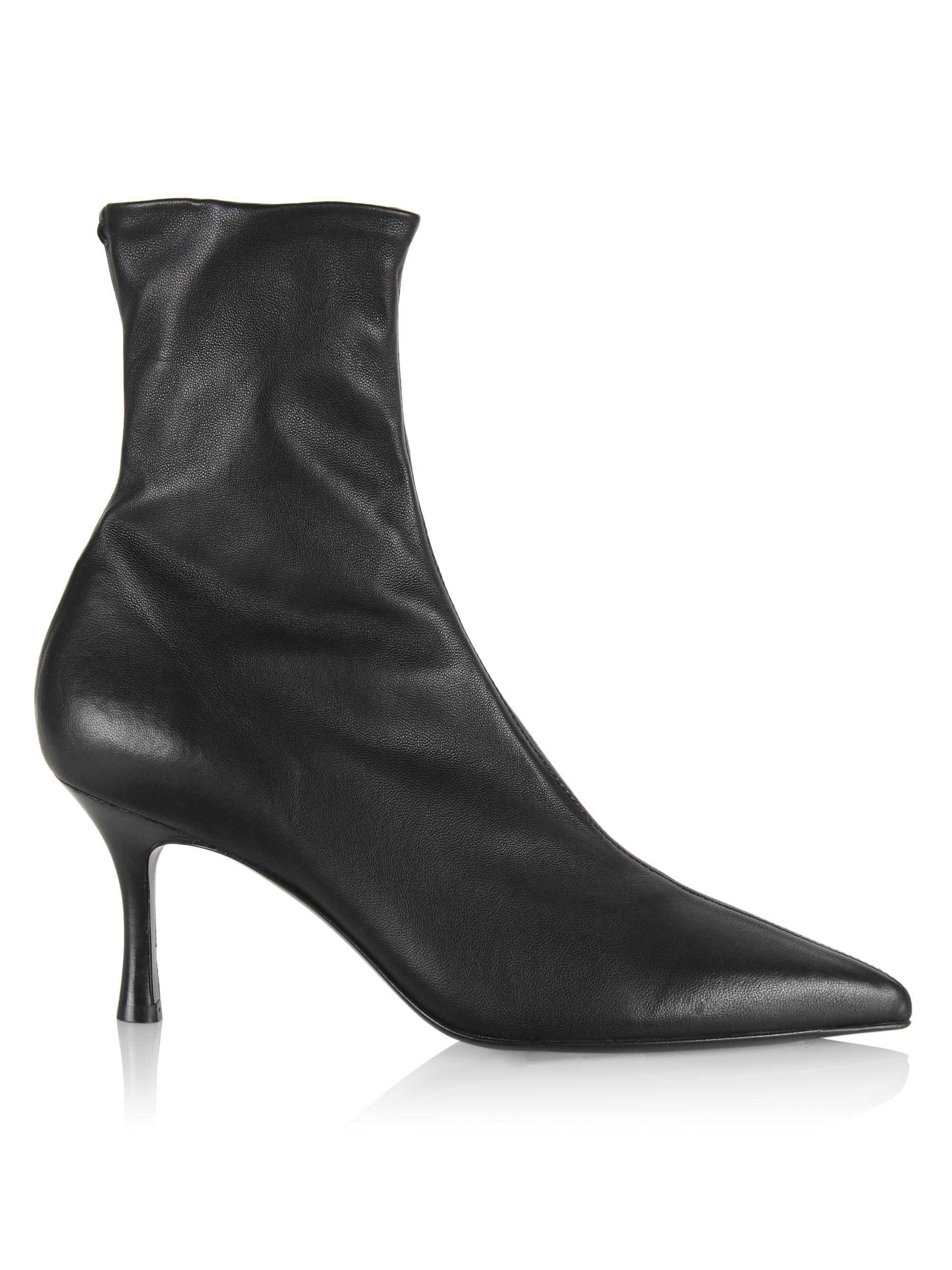 rag & bone Women's Brea 75MM Leather Booties - Black