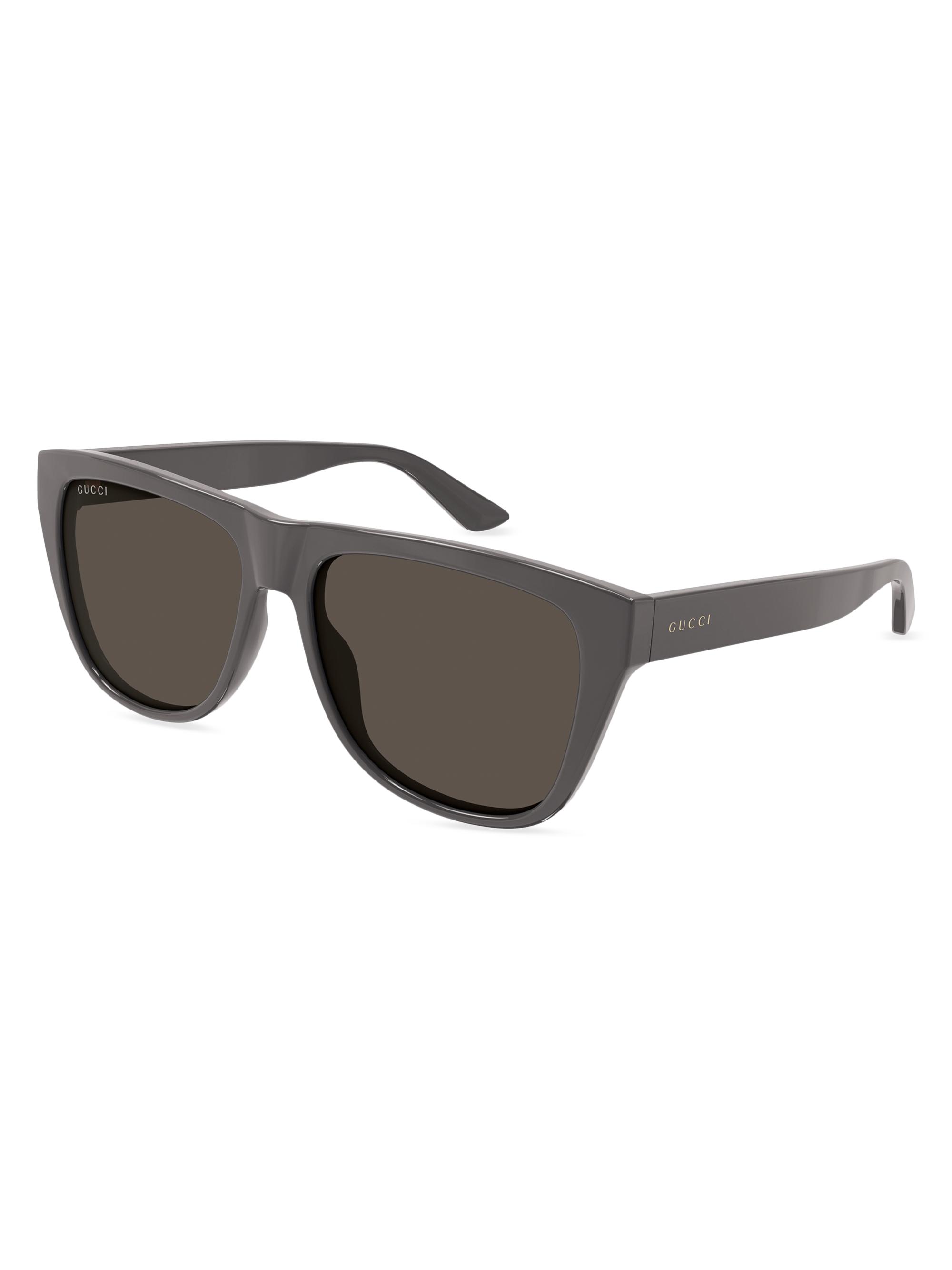Gucci Men's Minimal Navigator Injection Sunglasses - Grey
