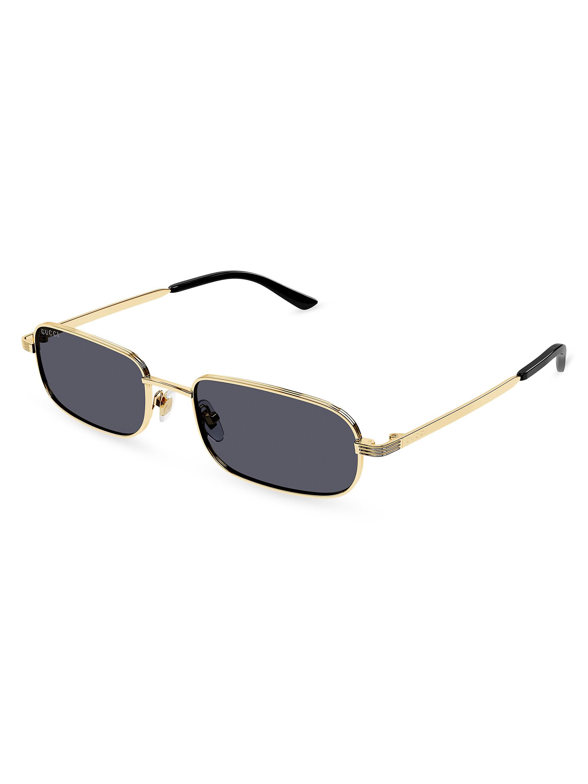 Gucci Running Web GG1495S 56MM Rectangular Sunglasses | Saks Fifth