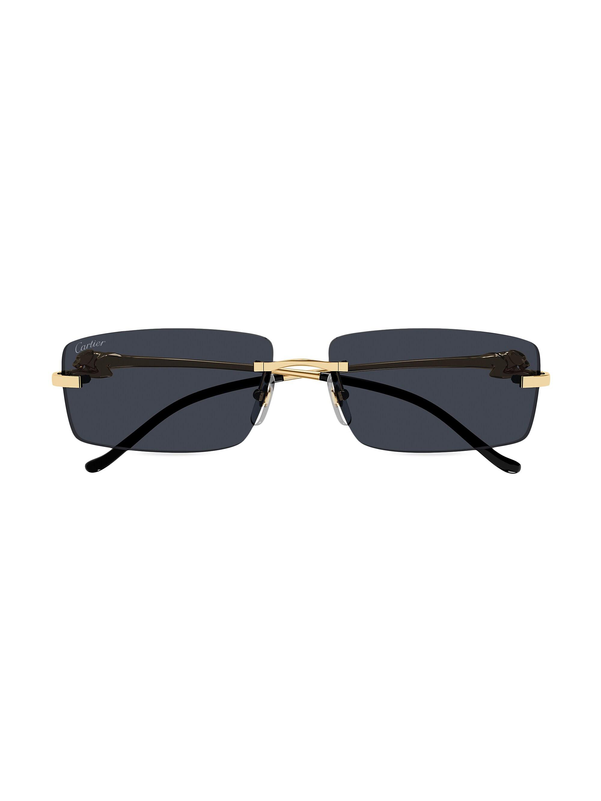 Cartier Panthère Classic 58MM Rectangular Sunglasses