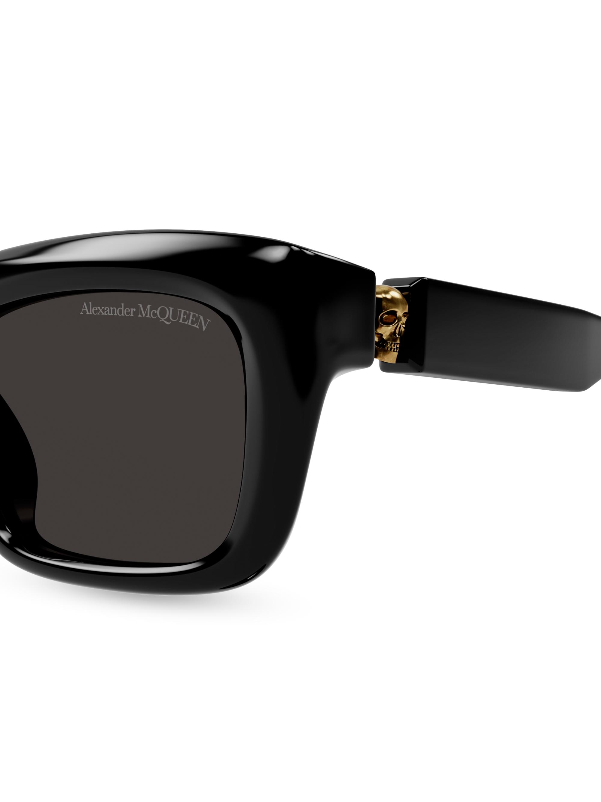 McQueen Floating Skull 54MM Square Sunglasses Saks Fifth Avenue