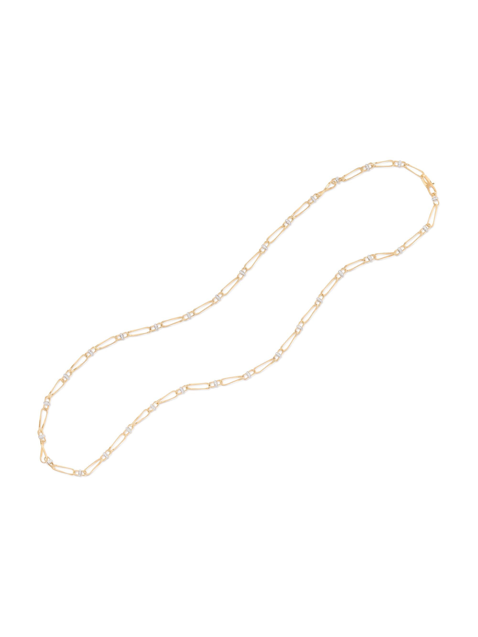 Marco Bicego Women's Marrakech Onde Two-Tone 18K Gold & 1.55 TCW Diamond Chain Necklace - Yellow Gold