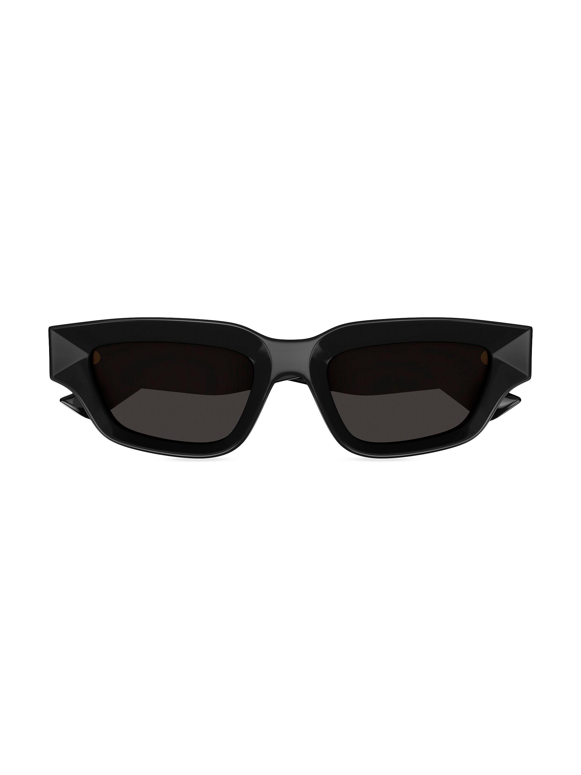 Bottega Veneta Edgy 53MM Rectangular Sunglasses | Saks Fifth Avenue