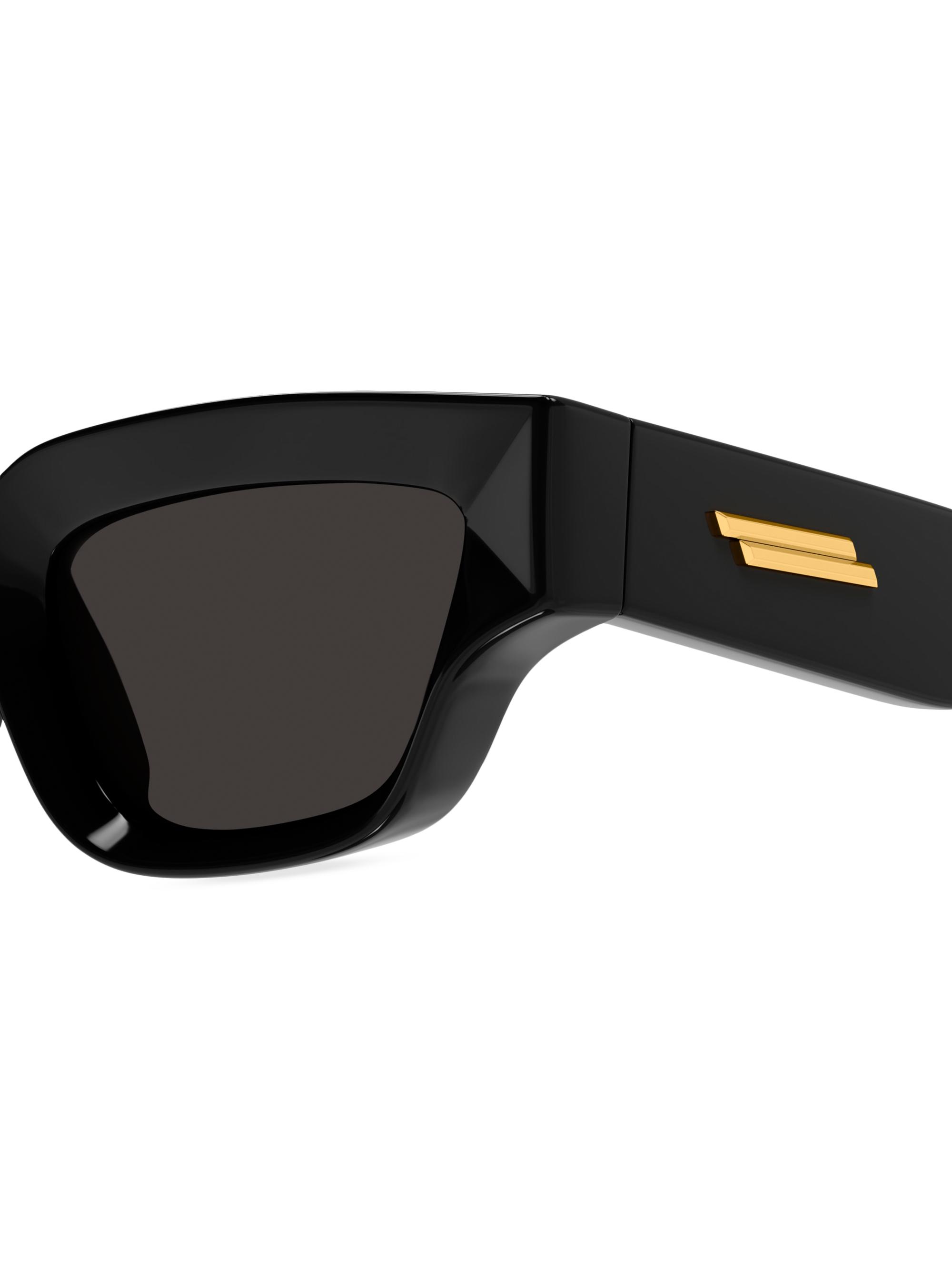 Bottega Veneta Edgy 53MM Rectangular Sunglasses | Saks Fifth Avenue