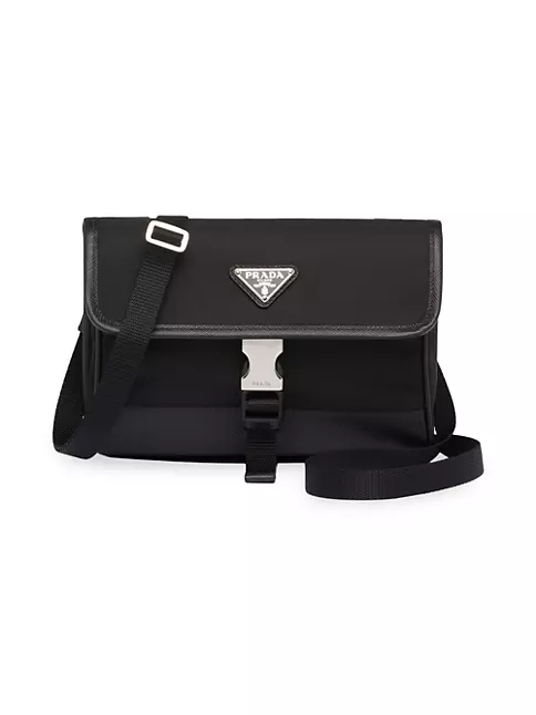 Prada Re-Nylon Saffiano Leather Smartphone Case Shoulder Bag