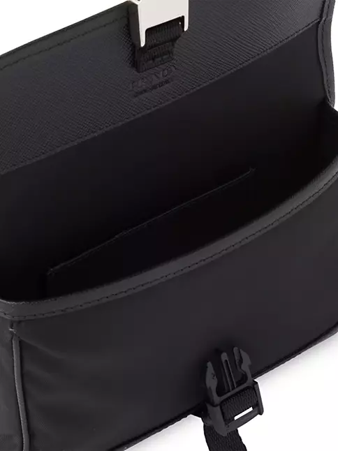 Prada `re-nylon And Saffiano Leather Smartphone Case in Black for Men