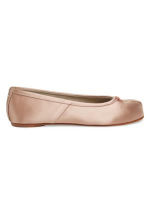 Shop Maison Margiela Tabi Satin Ballerina Flats | Saks Fifth Avenue