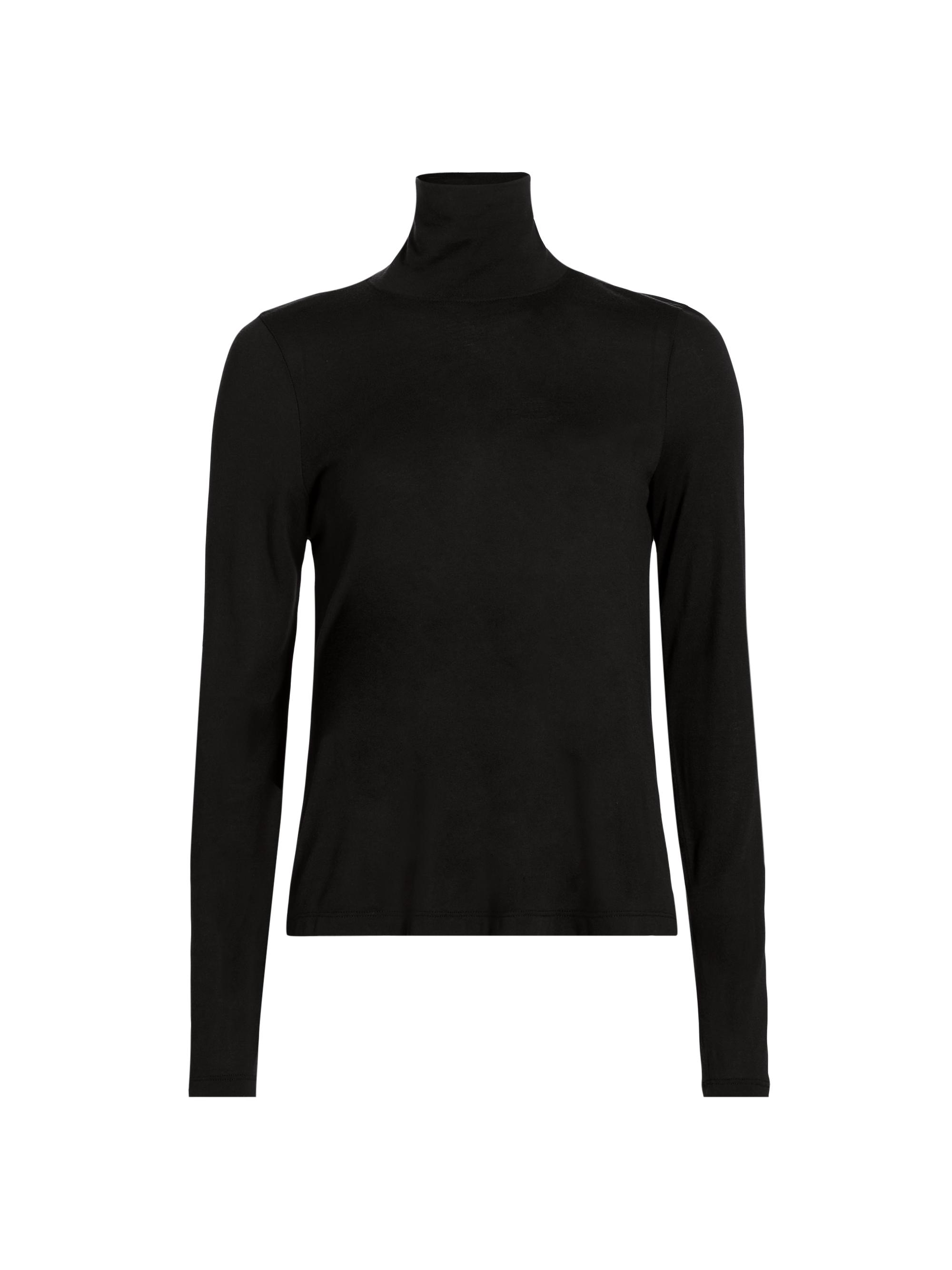 ATM Anthony Thomas Melillo Women's Jersey Long-Sleeve Turtleneck - Black