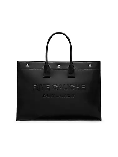 Rive Gauche Large Tote Bag in Smooth Leather
