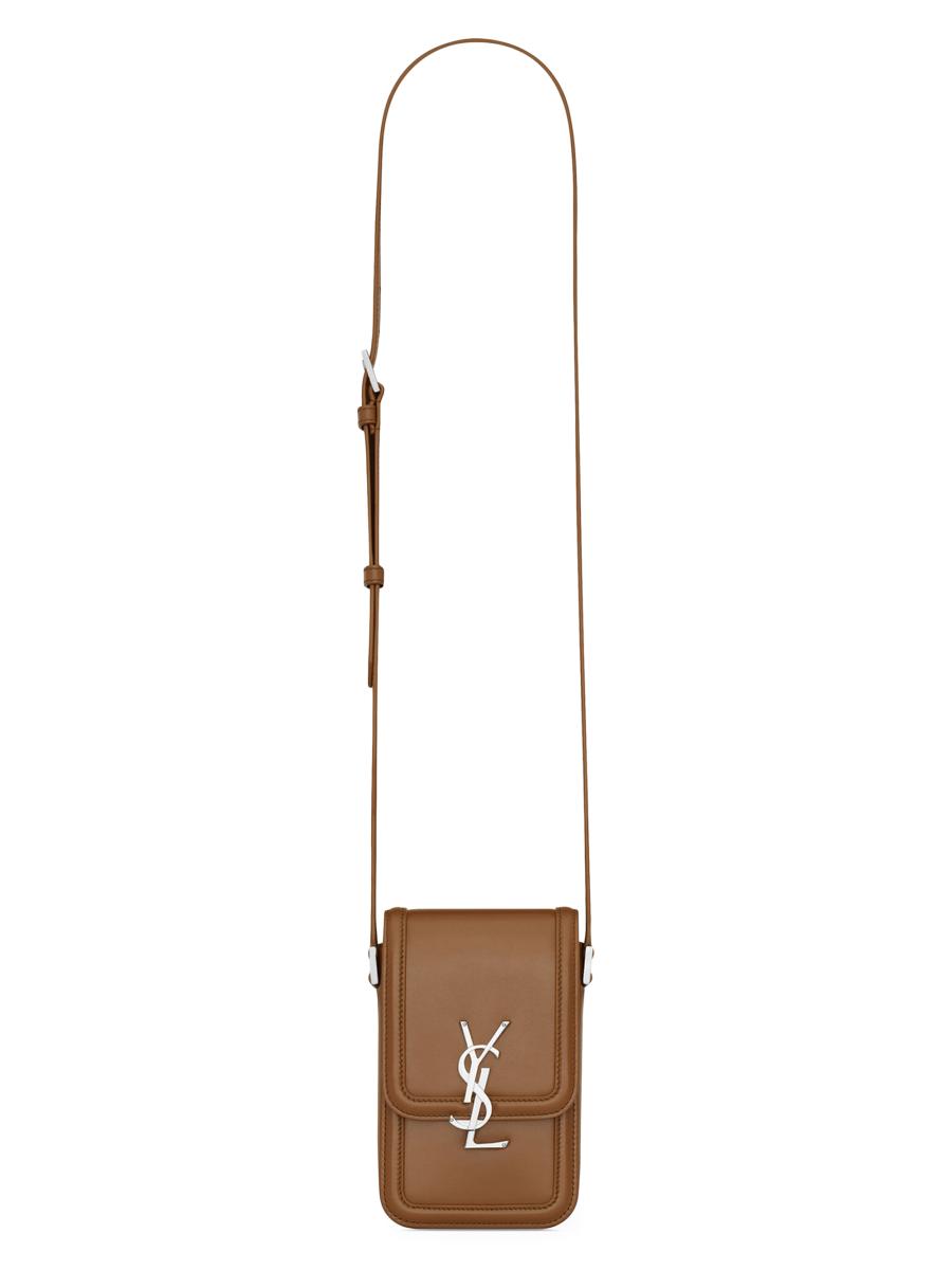 【SAINT LAURENT】SOLFERINO MINI BAG SAINT LAURENT Solferino Mini Logo-Embellished Leather