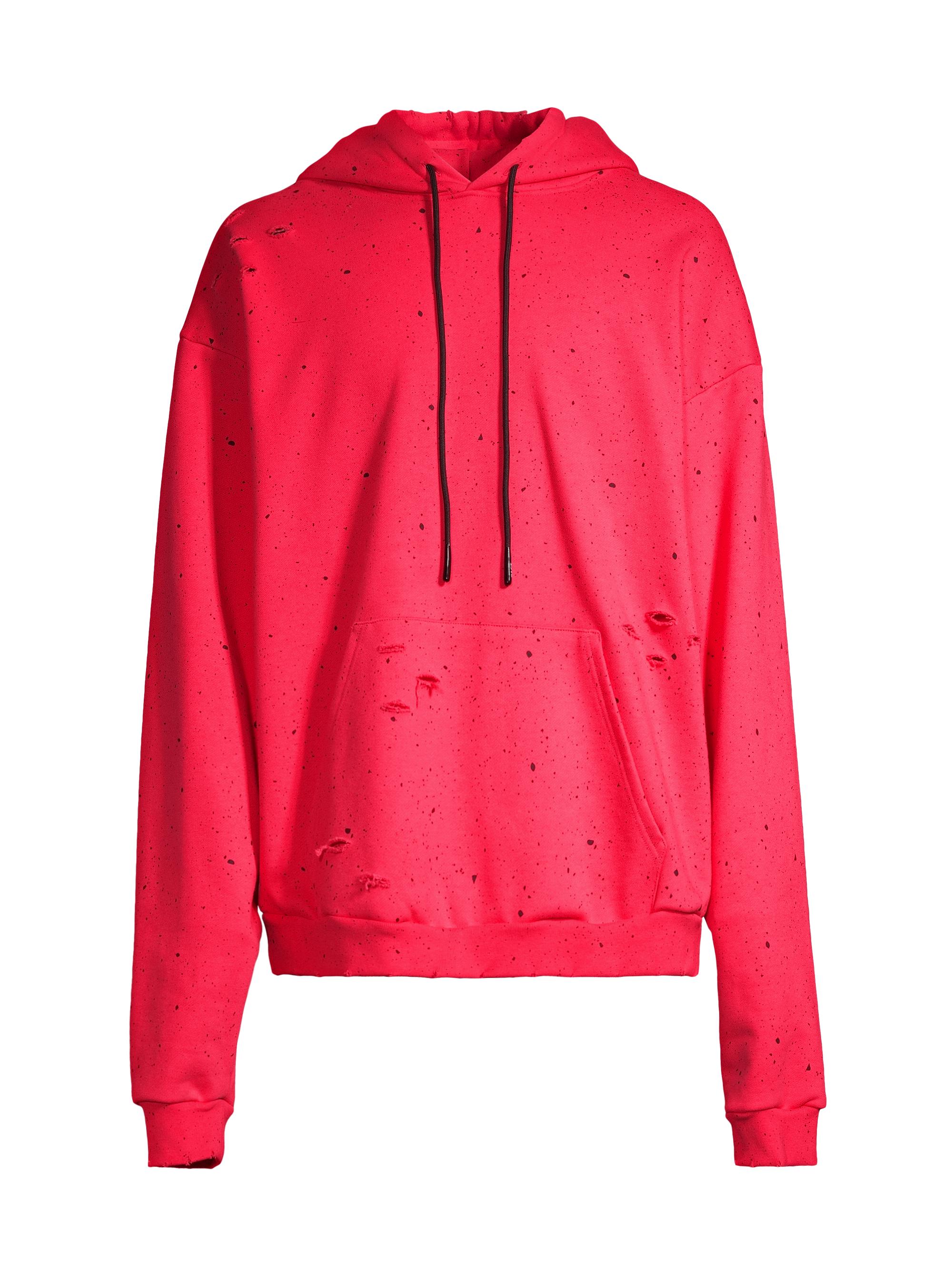 Members of the Rage Men's Oversize Spackle Hoodie - Teaberry