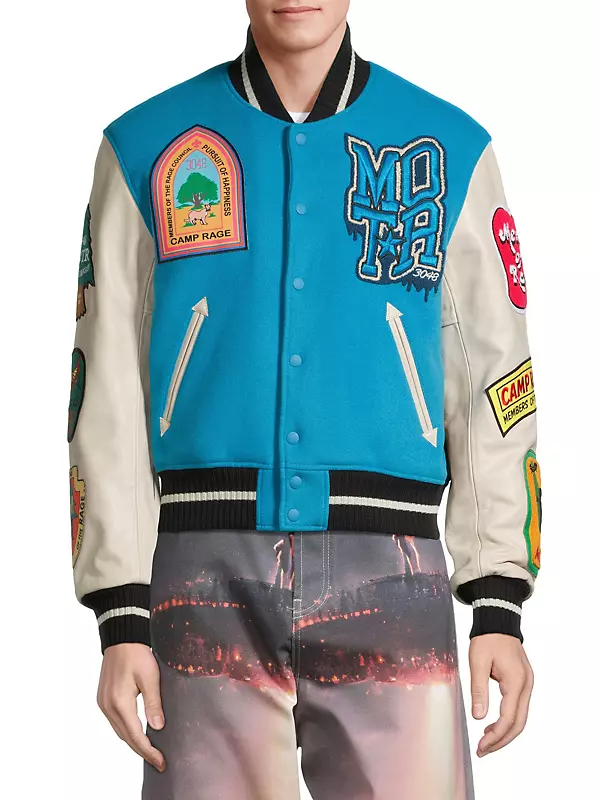 Gucci Baby Boys Blue & Red Bomber Jacket