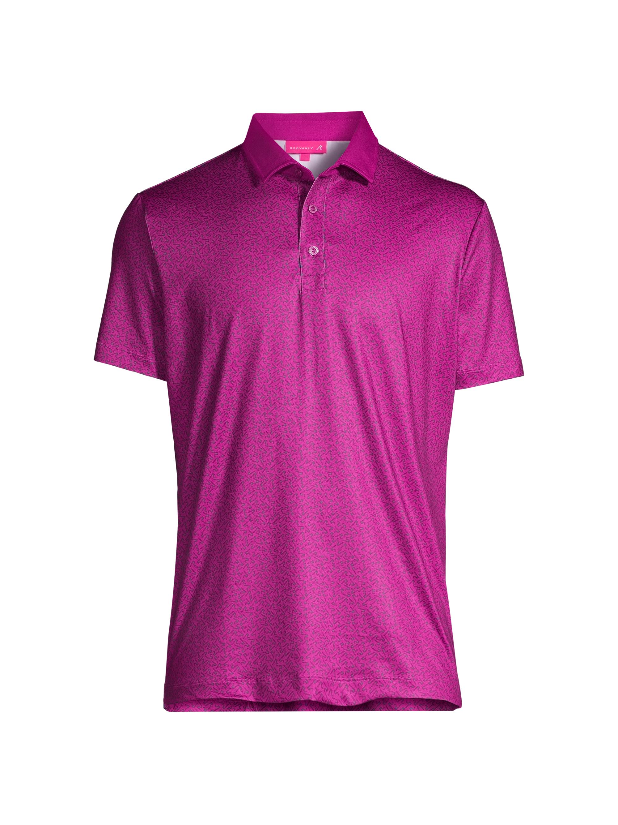 Redvanly Men's Hartwell Logo Polo Shirt - Sangria