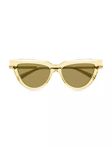 Edgy 54MM Rectangular Sunglasses
