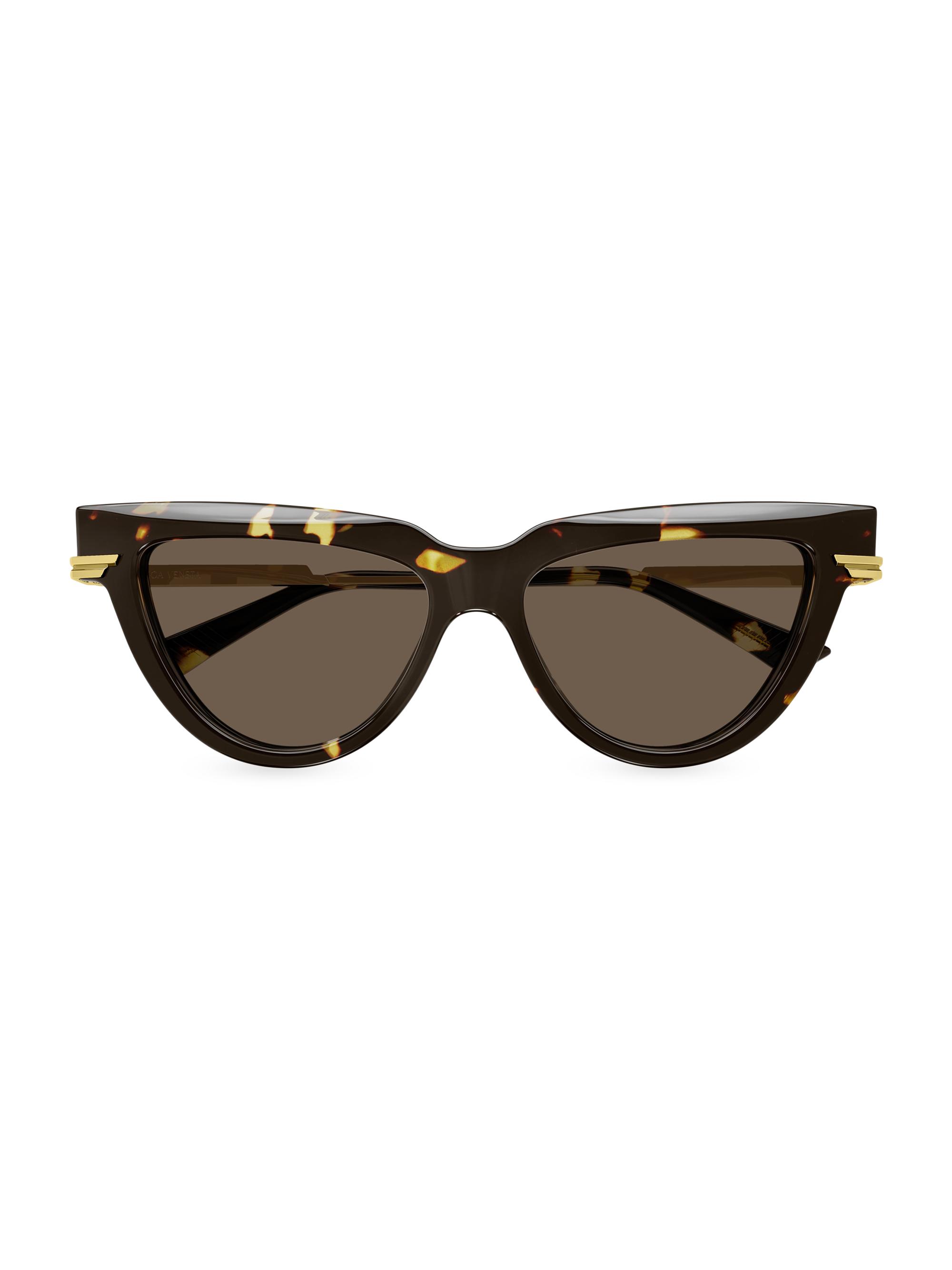 Bottega Veneta Women's Combi 54MM Cat-Eye Sunglasses - Havana