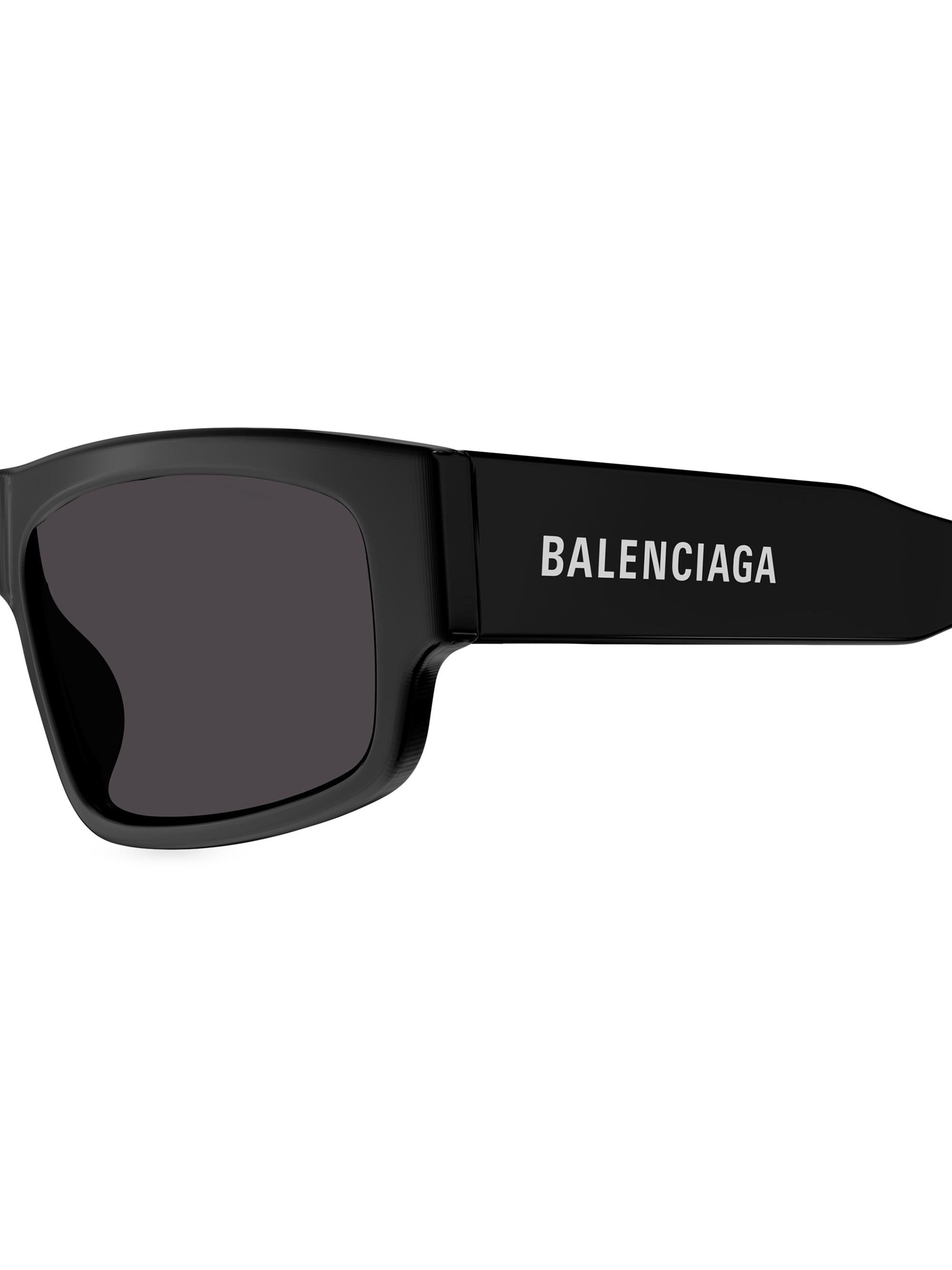 Balenciaga Flat 56MM Rectangular Sunglasses | Saks Fifth Avenue