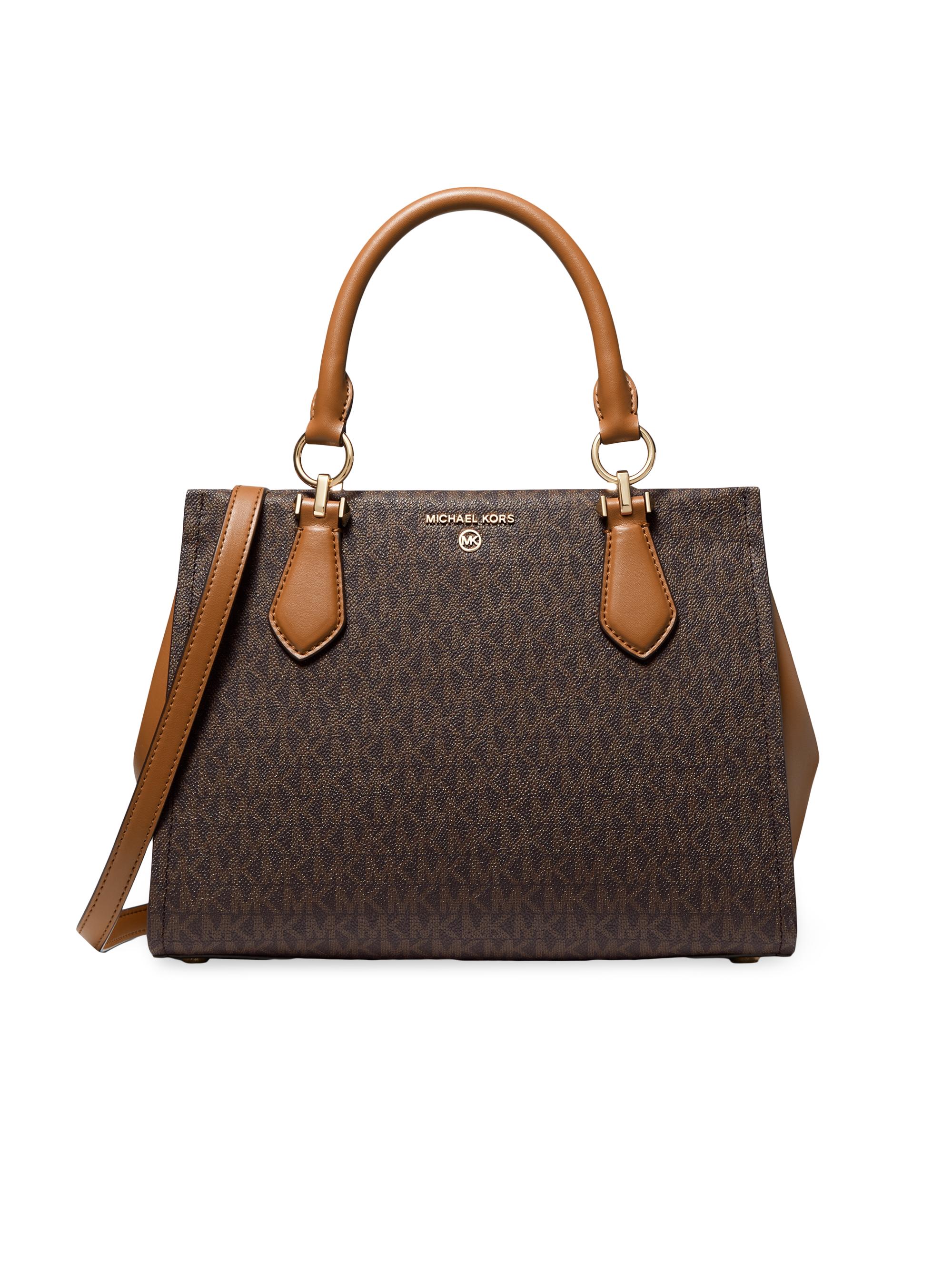 MICHAEL Michael Kors Women's Marilyn  Satchel Bag - Brown Acorn