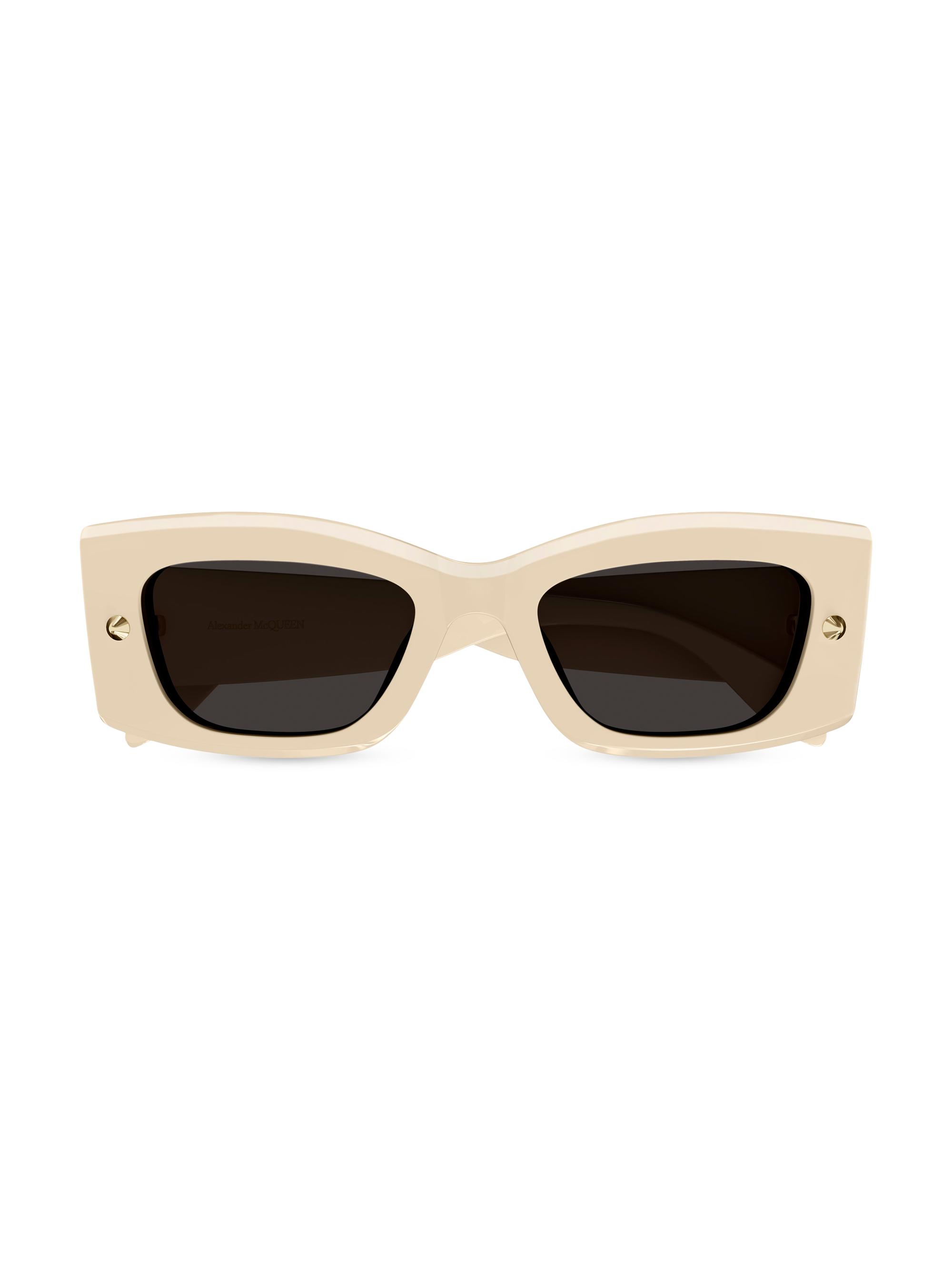 McQueen Women's 51MM Spike Studs Rectangular Sunglasses -