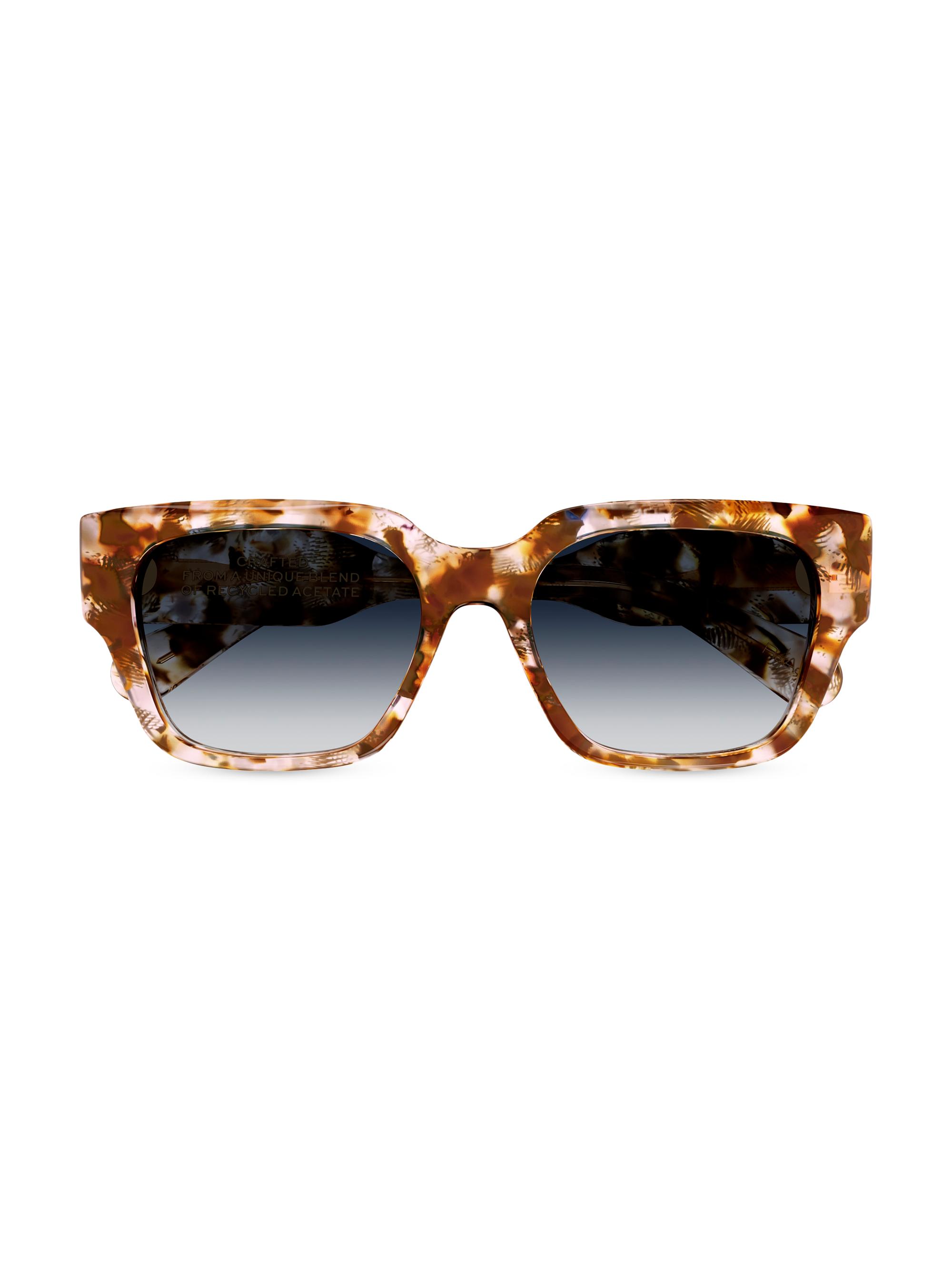 Chloé Women's Limited Edition Gayia 54MM Rectangular Sunglasses - Havana