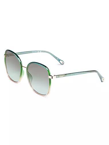 59MM Gradient Square Sunglasses