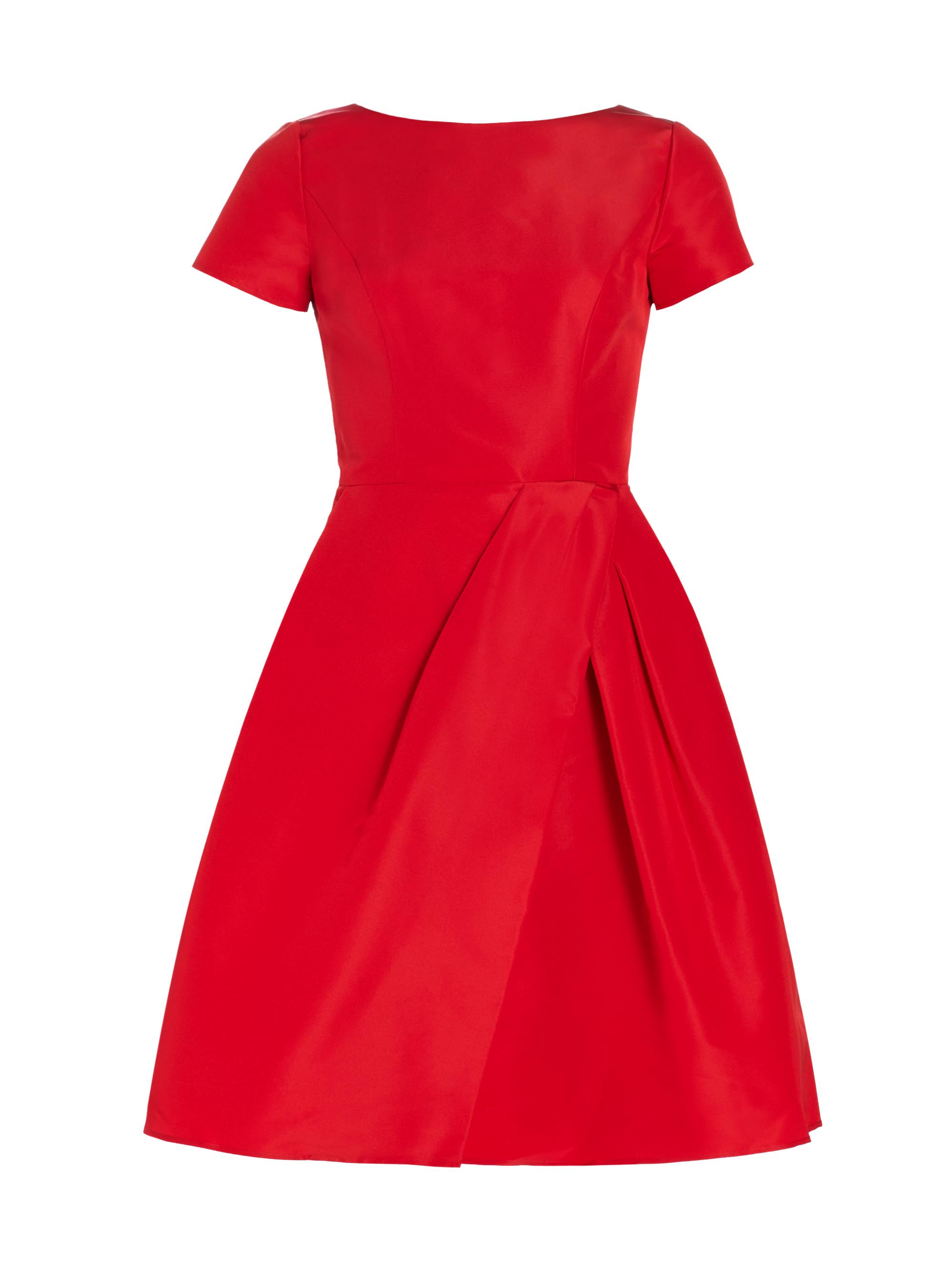 Carolina Herrera Fit & Flare Silk Dress | Saks Fifth Avenue