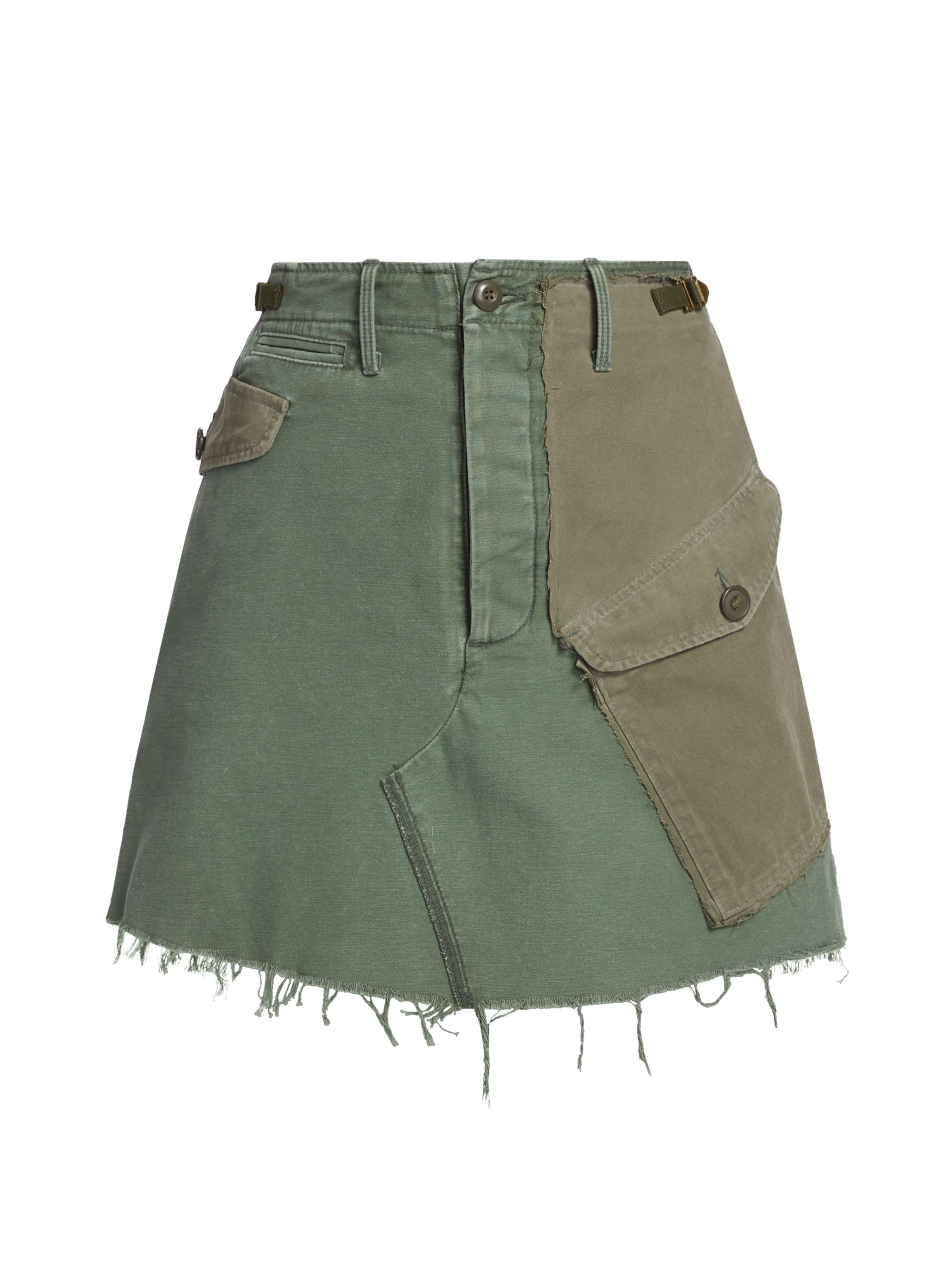 Mother Women's G. I. Jane Distressed Miniskirt - On The Double