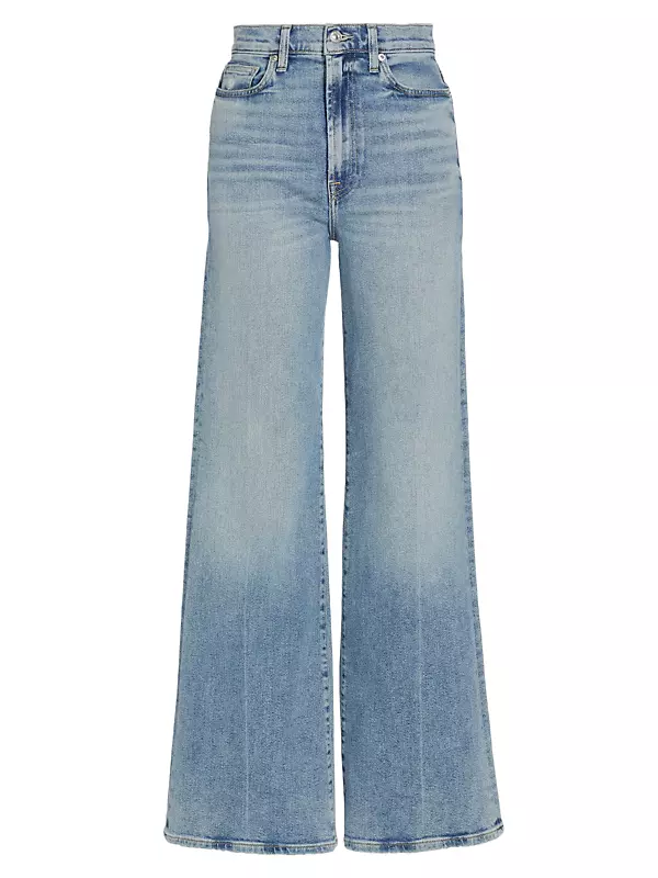 Regelmäßige Handhabung Shop 7 For All Fifth Avenue Saks Wide-Leg High-Rise Jeans Mankind Ultra 