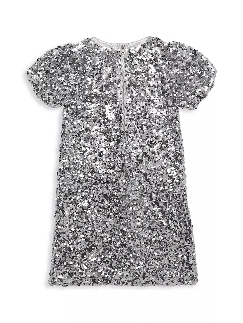 Shop Mia New York Girl's Sequinned Short-Sleeve Midi-Dress | Saks 
