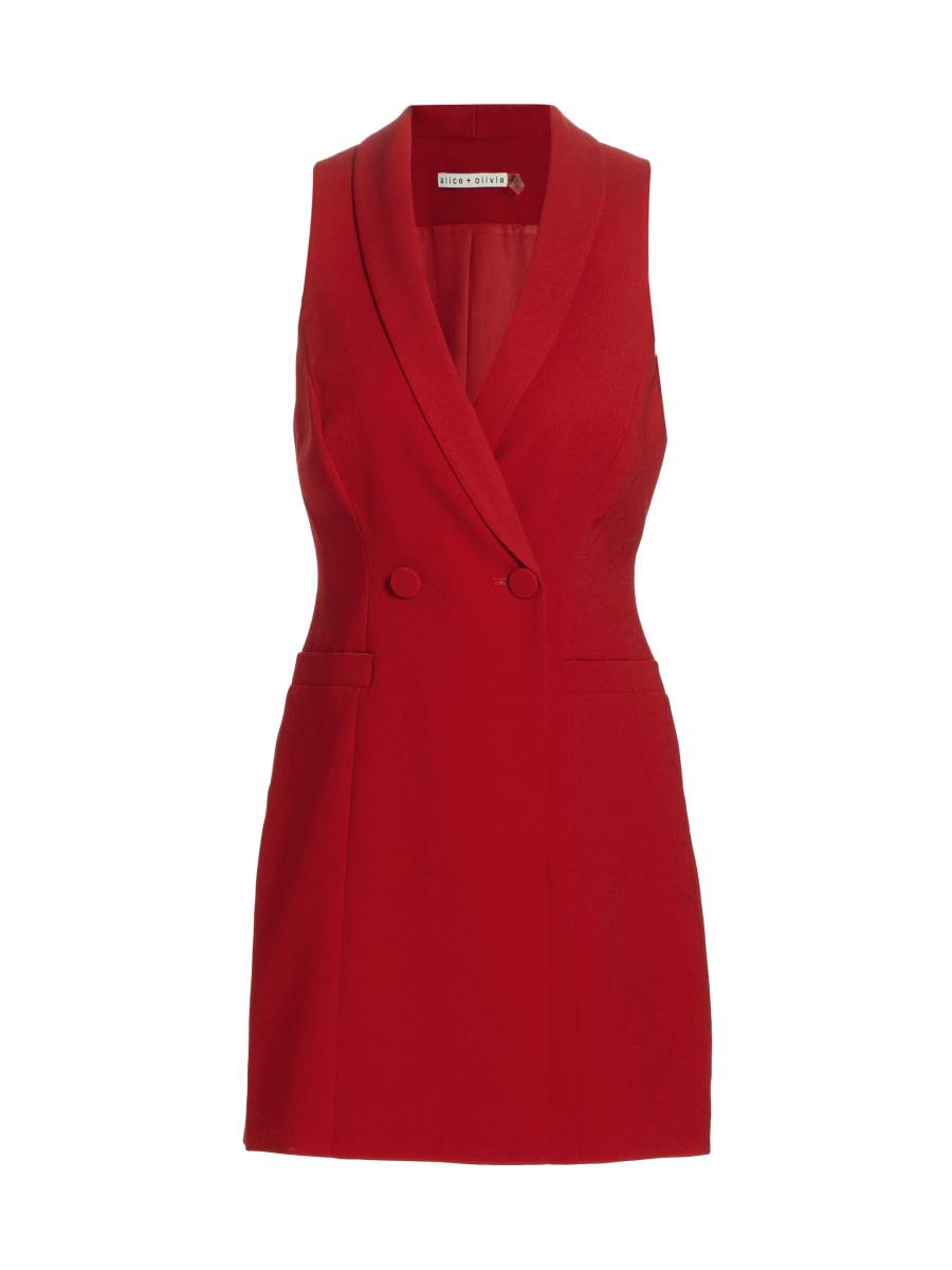 Alice + Olivia Latoya Sleeveless Blazer Minidress | Saks
