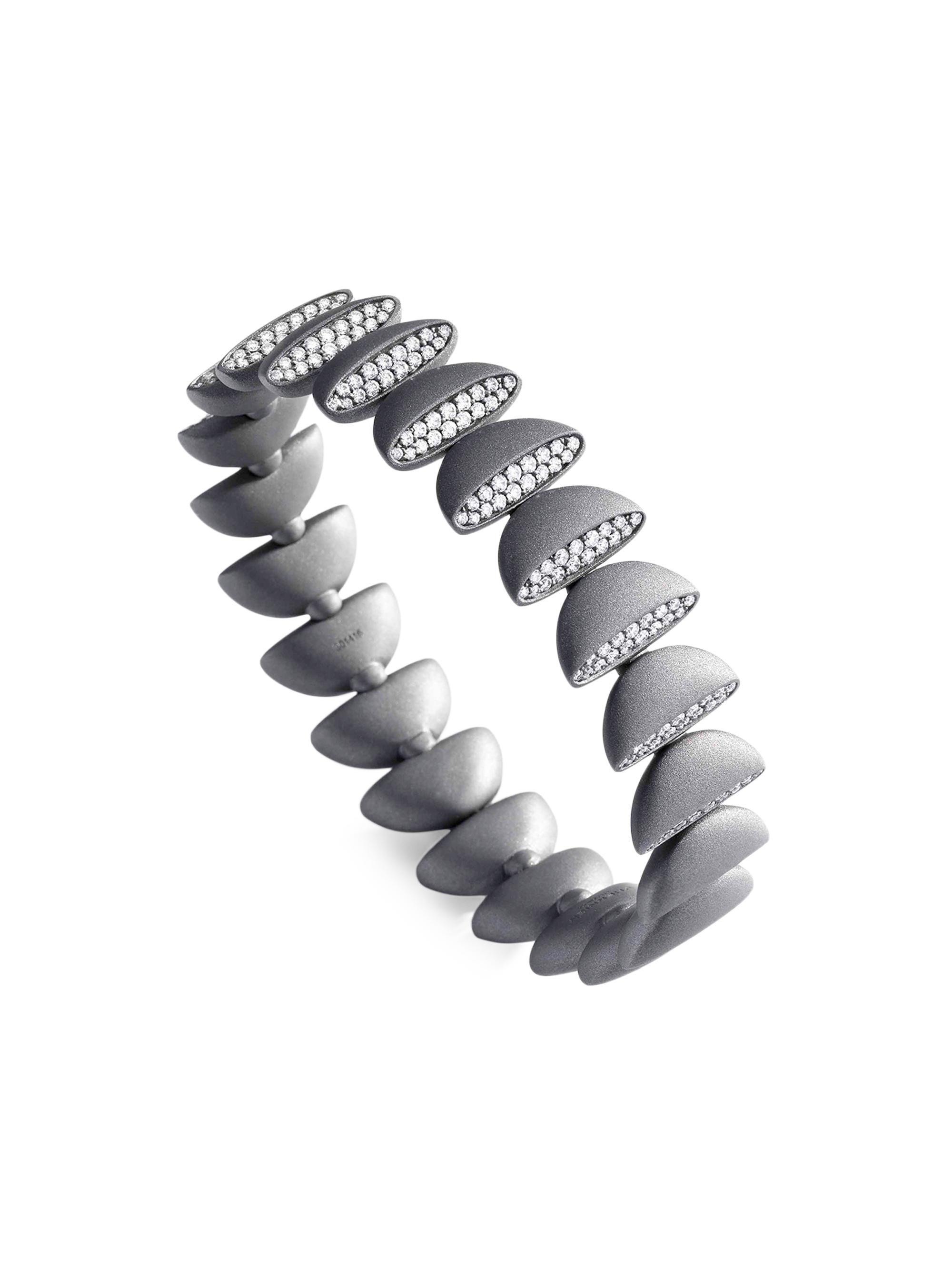 Vhernier Women's Eclisse Endless Titanium & 2.58 TCW Diamond Bracelet - Titanium