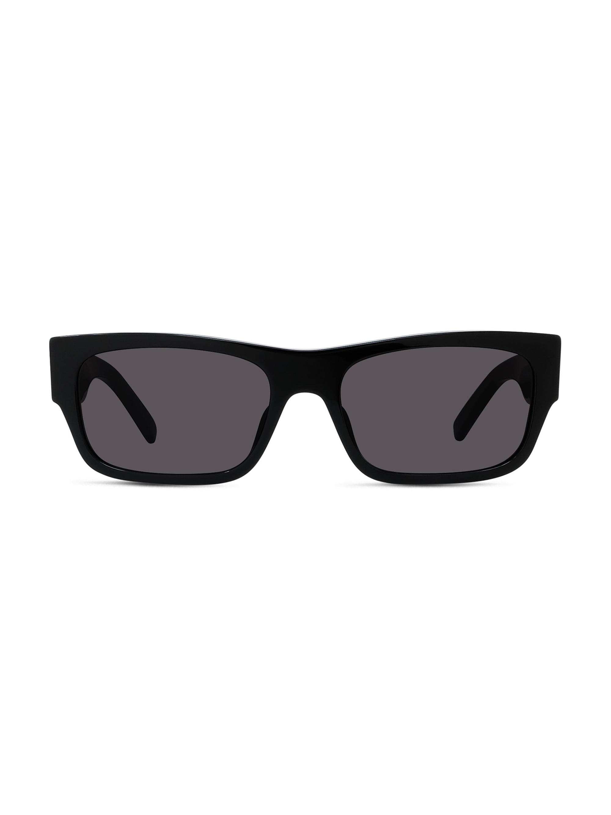 Givenchy Women's 4G 56MM Rectangular Sunglasses - Black Smoke