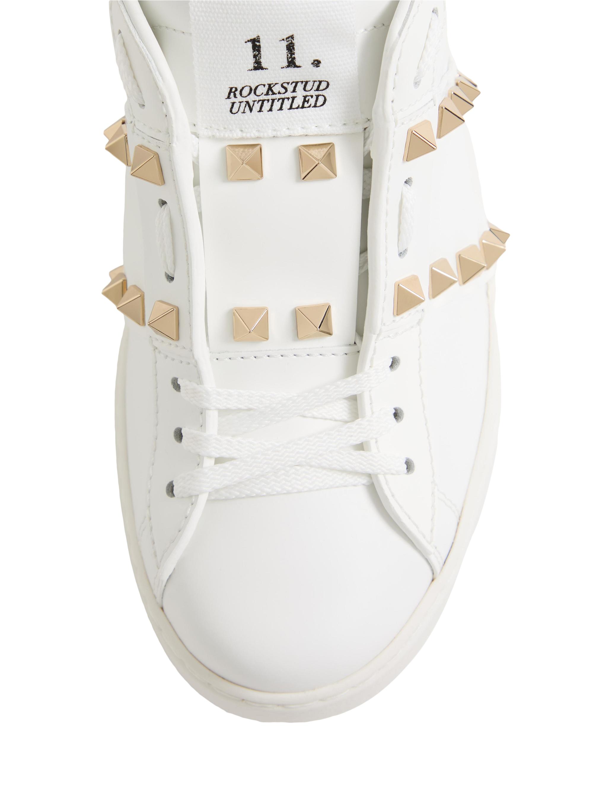Valentino Garavani Open Disco Wedge Sneakers In Calfskin